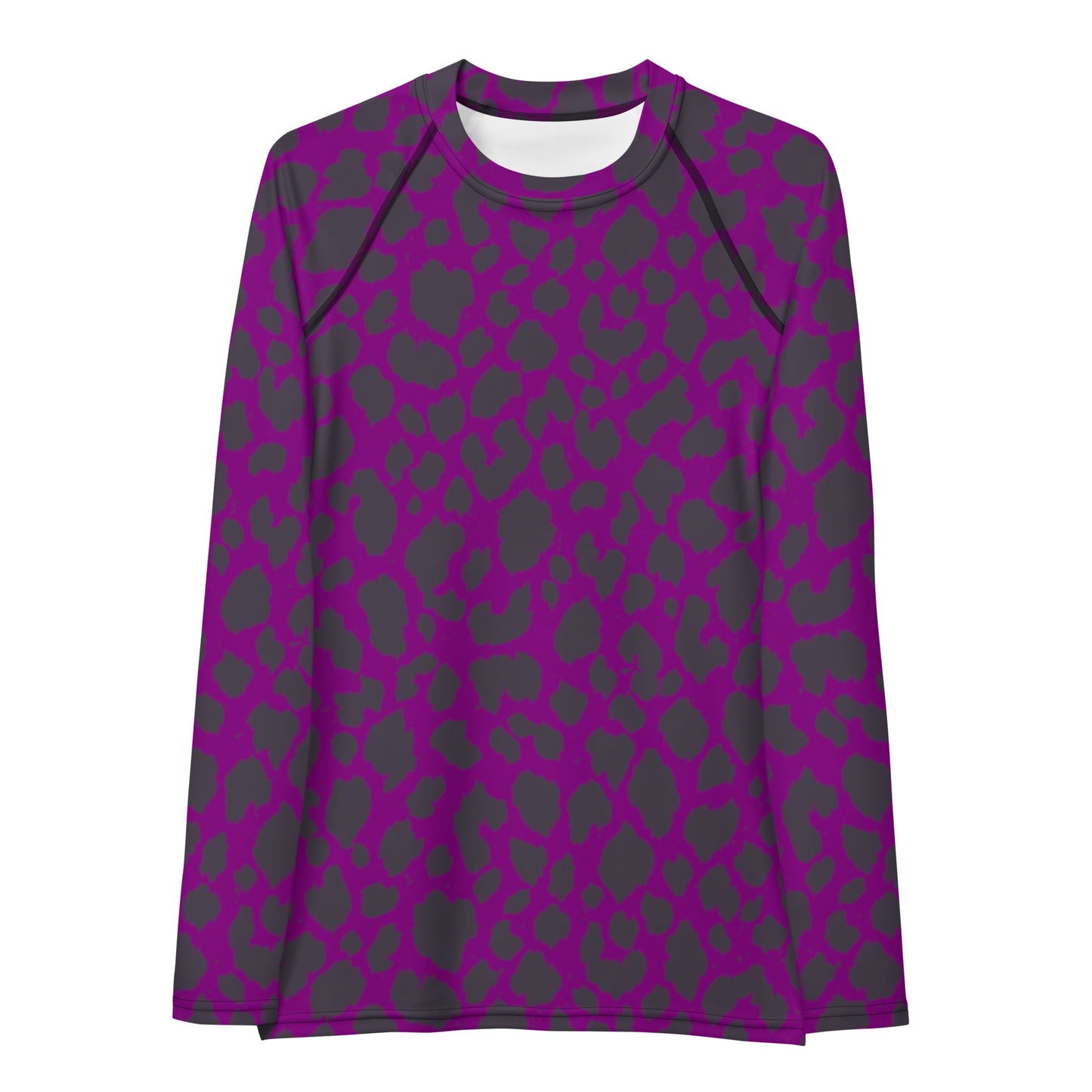 PURPLE LEOPARD WOMEN'S RASH GUARD