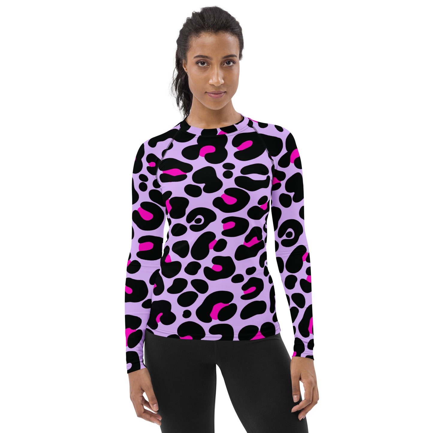 PURPLE & PINK WOMEN'S RASH GUARD