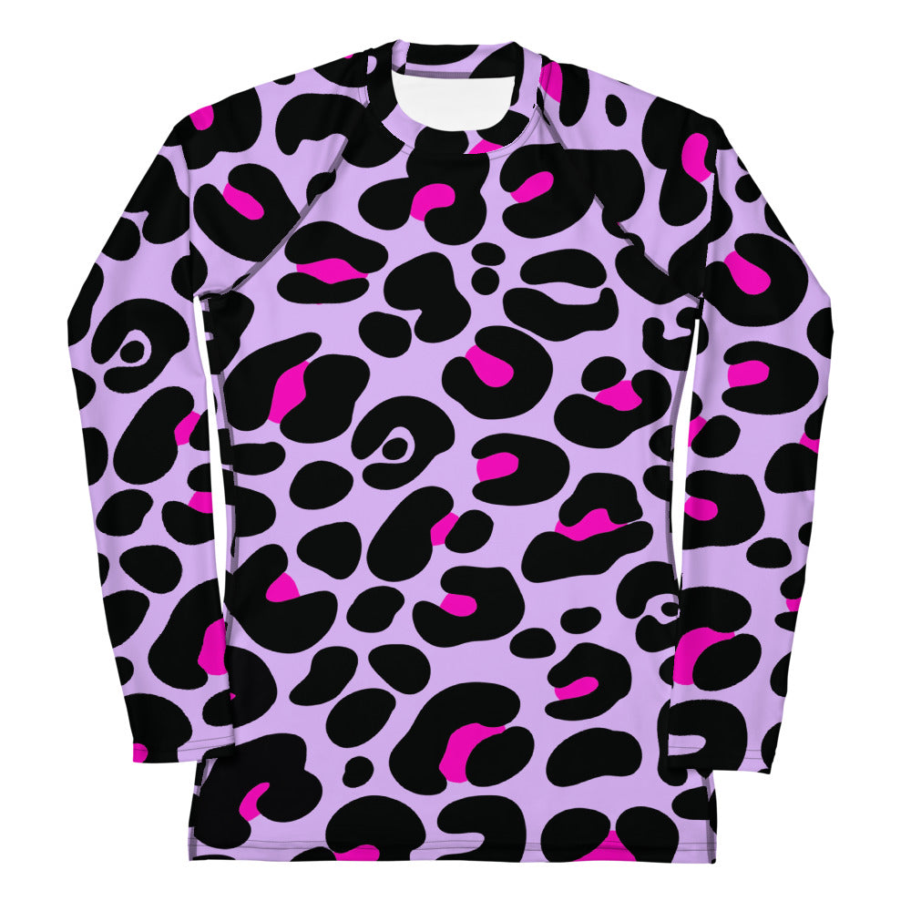 PURPLE & PINK WOMEN'S RASH GUARD