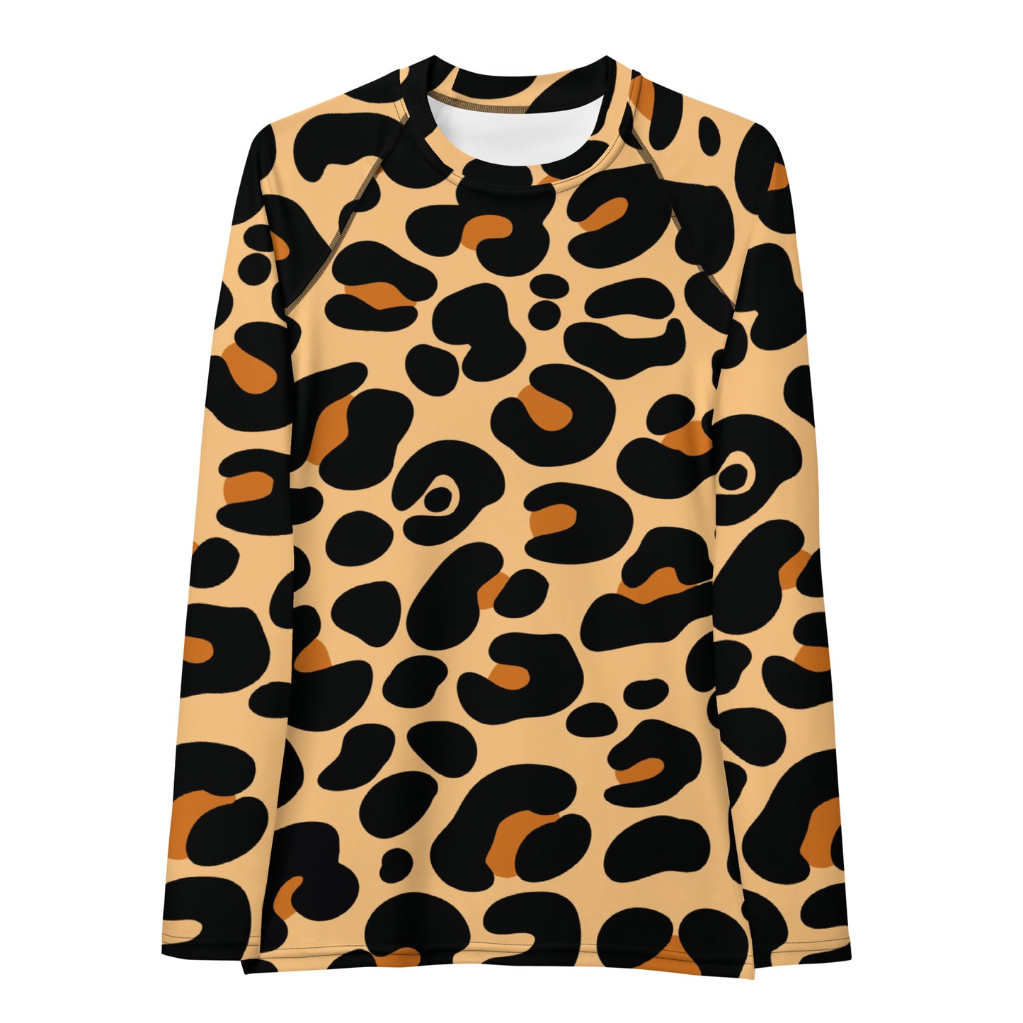 LEOPARD PRINT WOMEN'S RASH GUARD