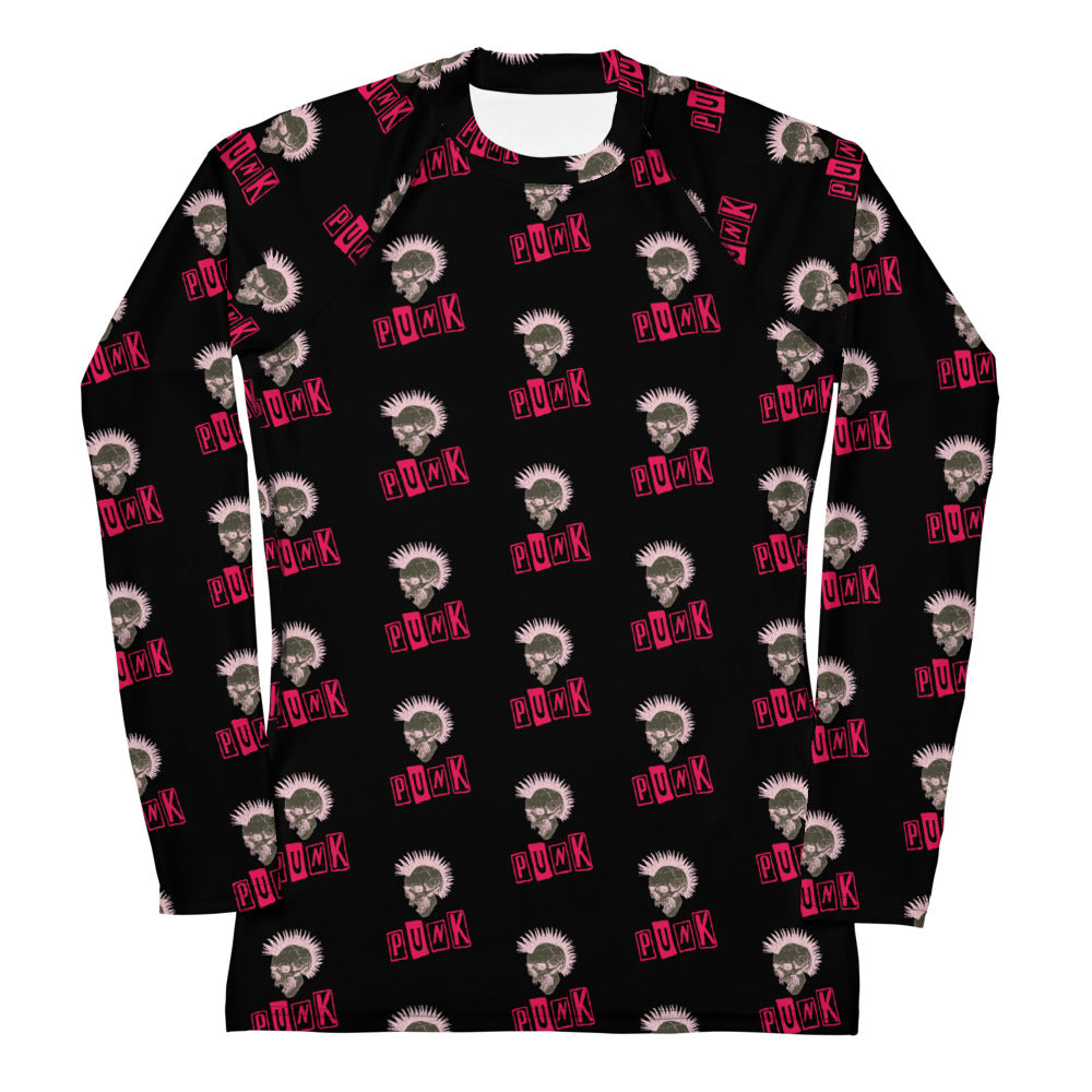 PUNK IS PINK WOMEN'S RASH GUARD
