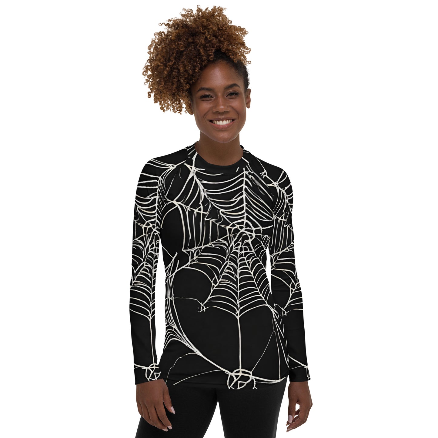 WEB OF LIES WOMEN'S RASH GUARD