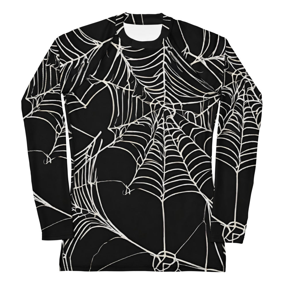 WEB OF LIES WOMEN'S RASH GUARD
