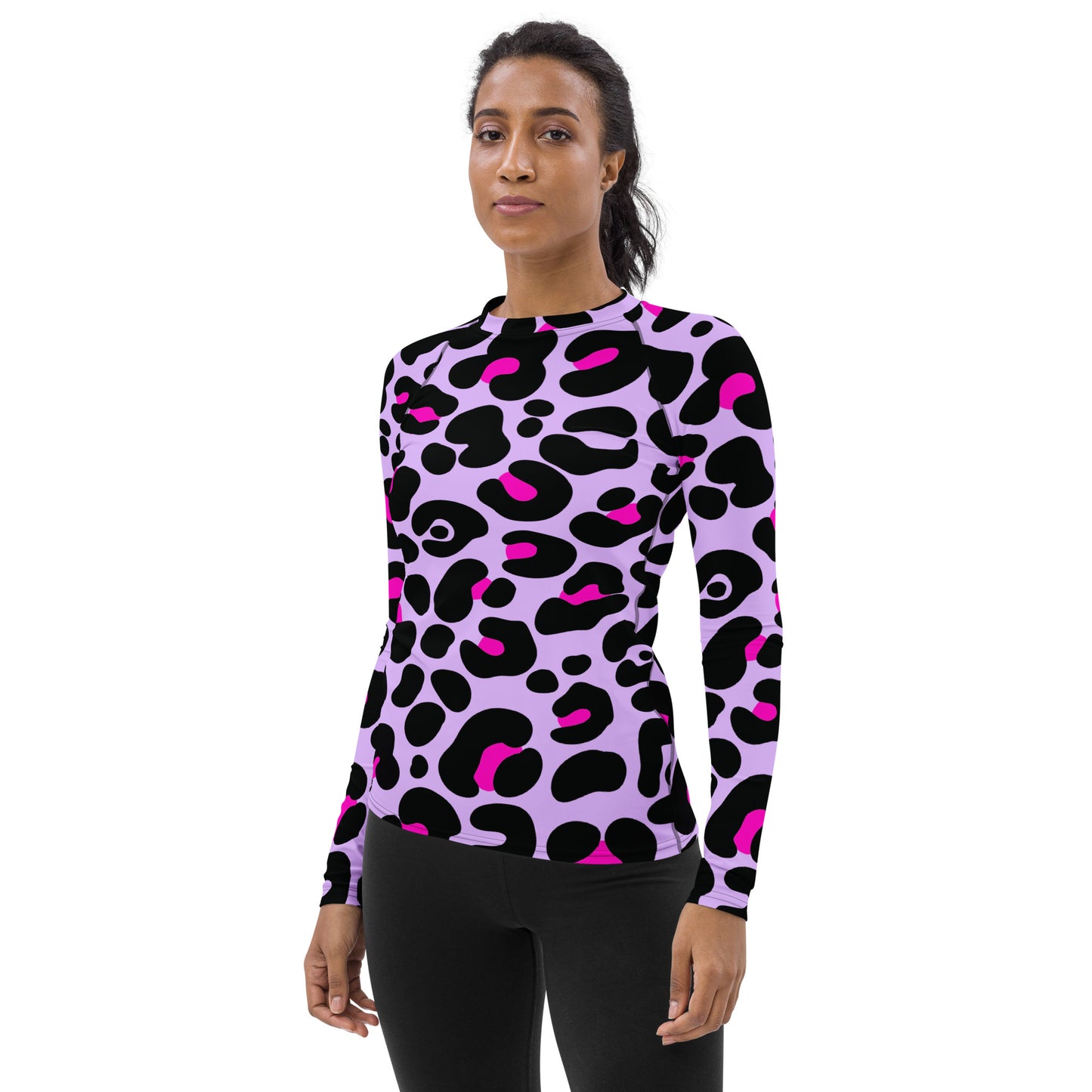 PURPLE & PINK WOMEN'S RASH GUARD