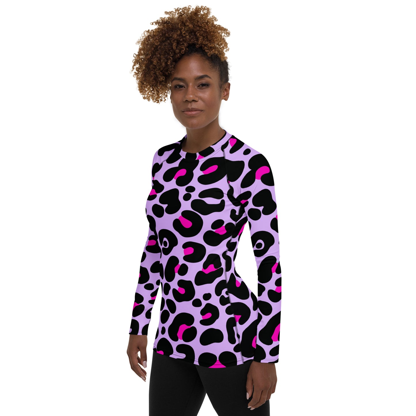 PURPLE & PINK WOMEN'S RASH GUARD