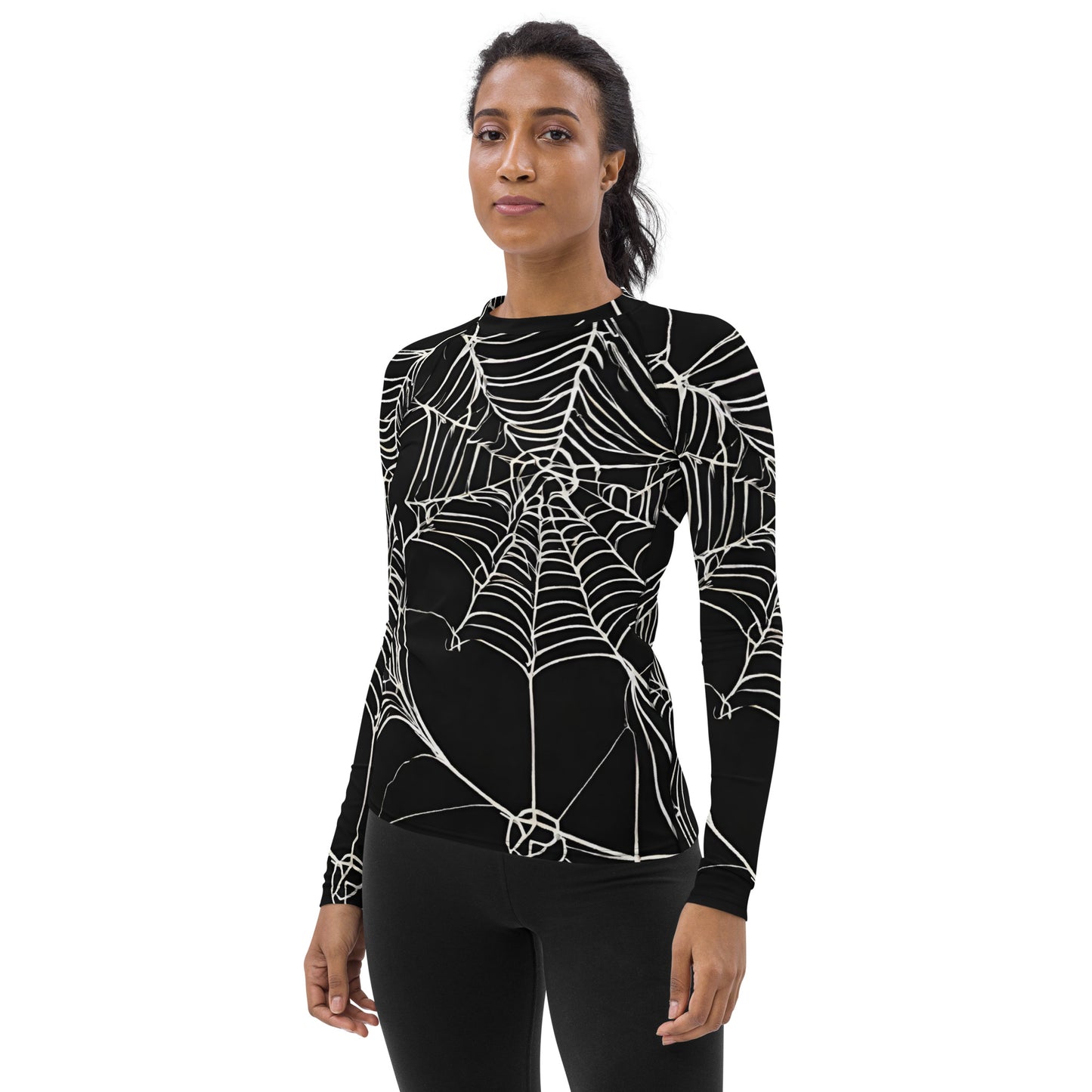 WEB OF LIES WOMEN'S RASH GUARD