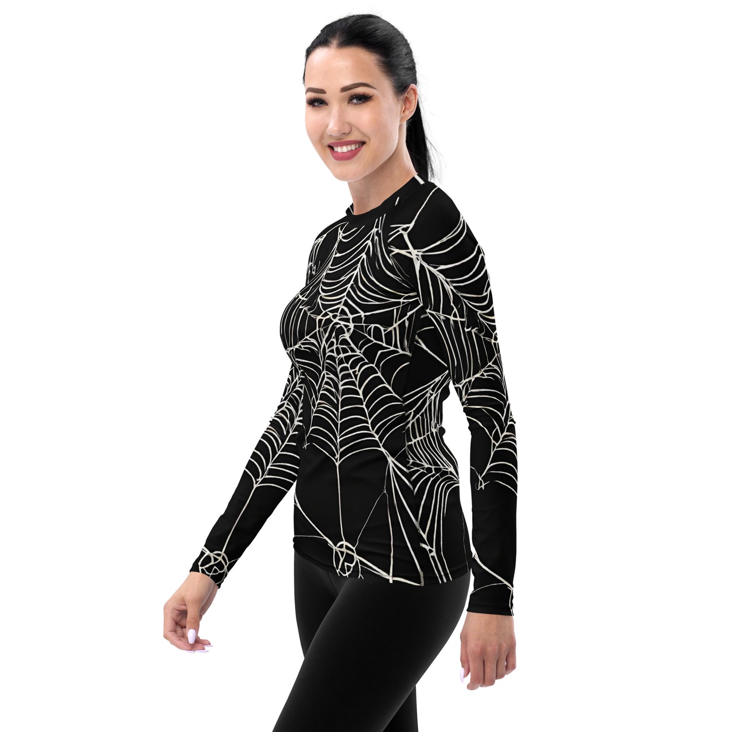WEB OF LIES WOMEN'S RASH GUARD