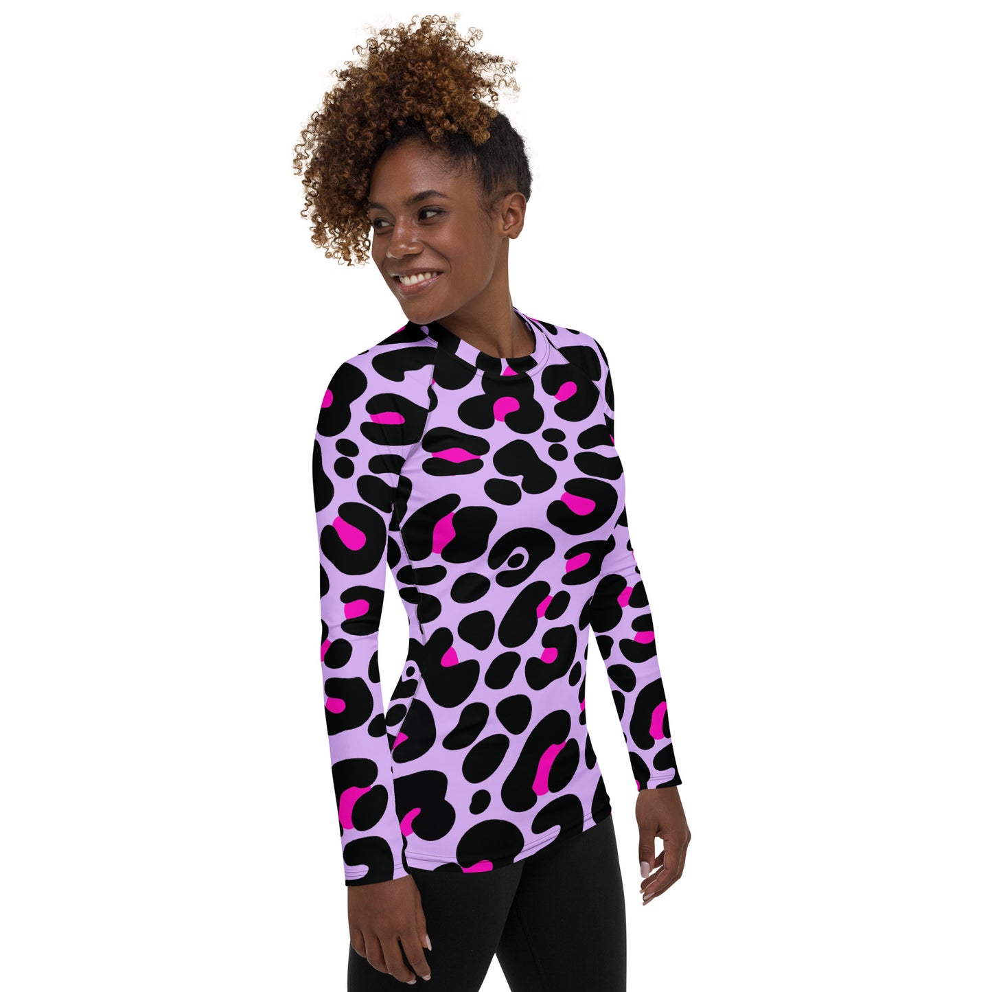 PURPLE & PINK WOMEN'S RASH GUARD