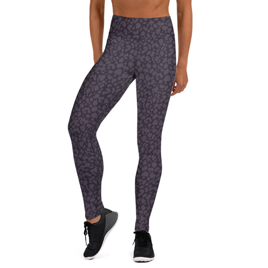BLACK LEOPARD YOGA LEGGINGS
