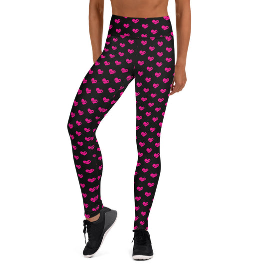PINNED HEART YOGA LEGGINGS