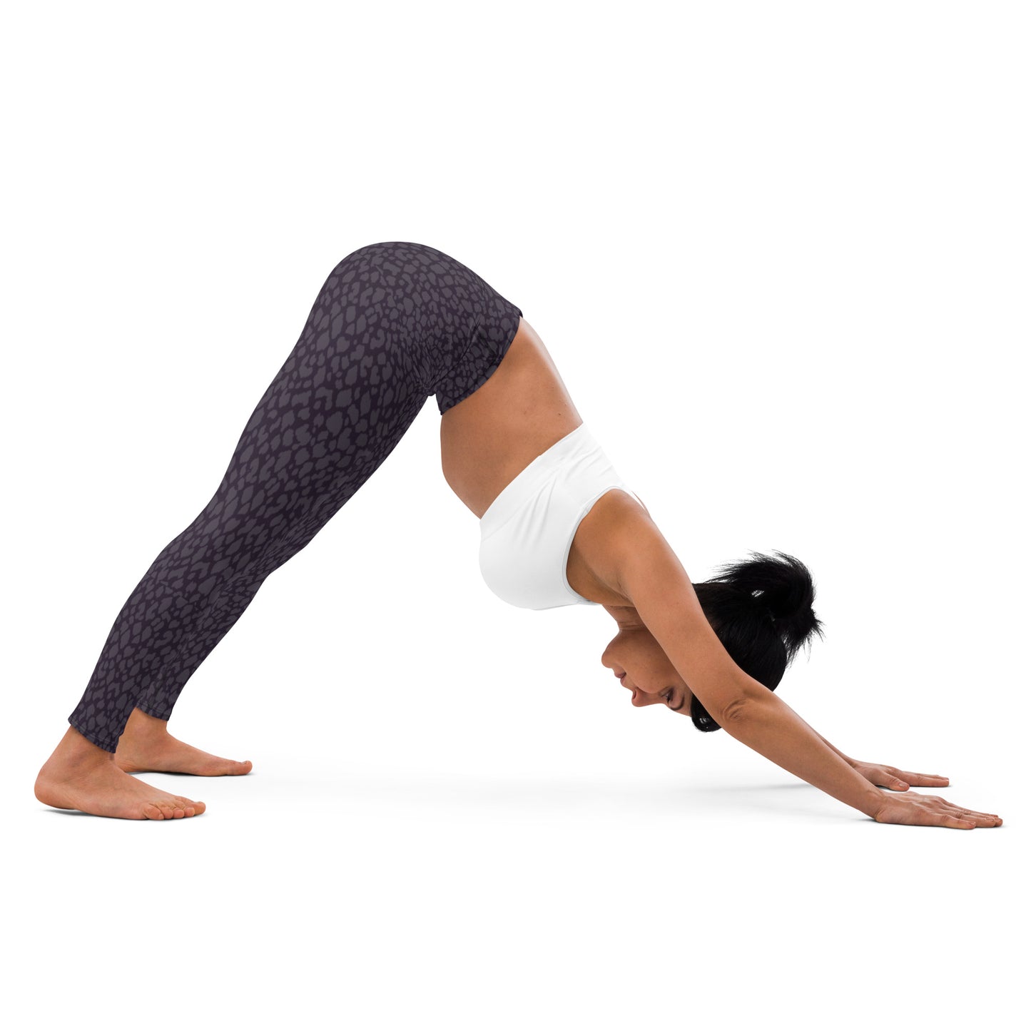 BLACK LEOPARD YOGA LEGGINGS