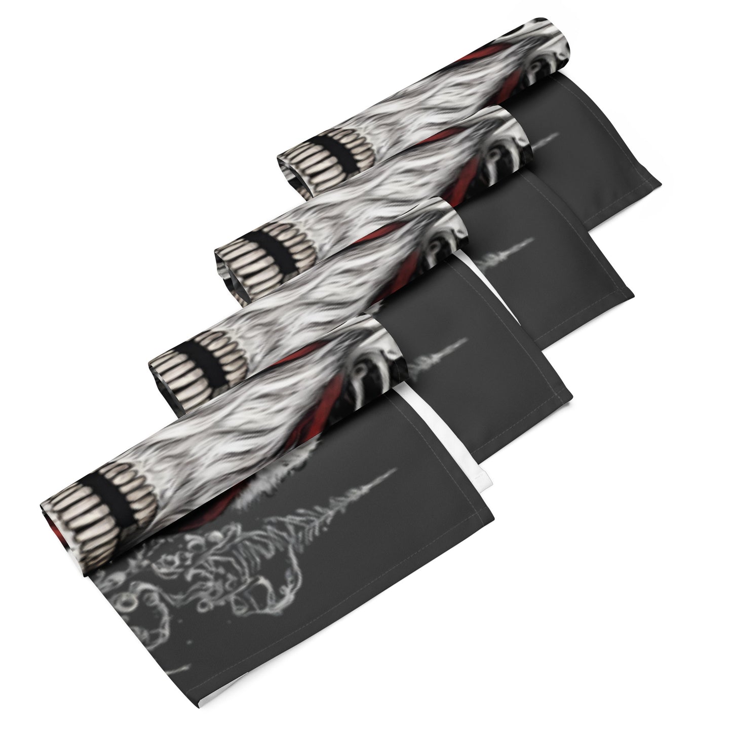 SANTA BEARD CLOTH NAPKIN SET