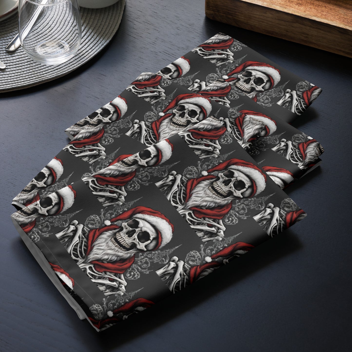 SANTA BEARD B CLOTH NAPKIN SET