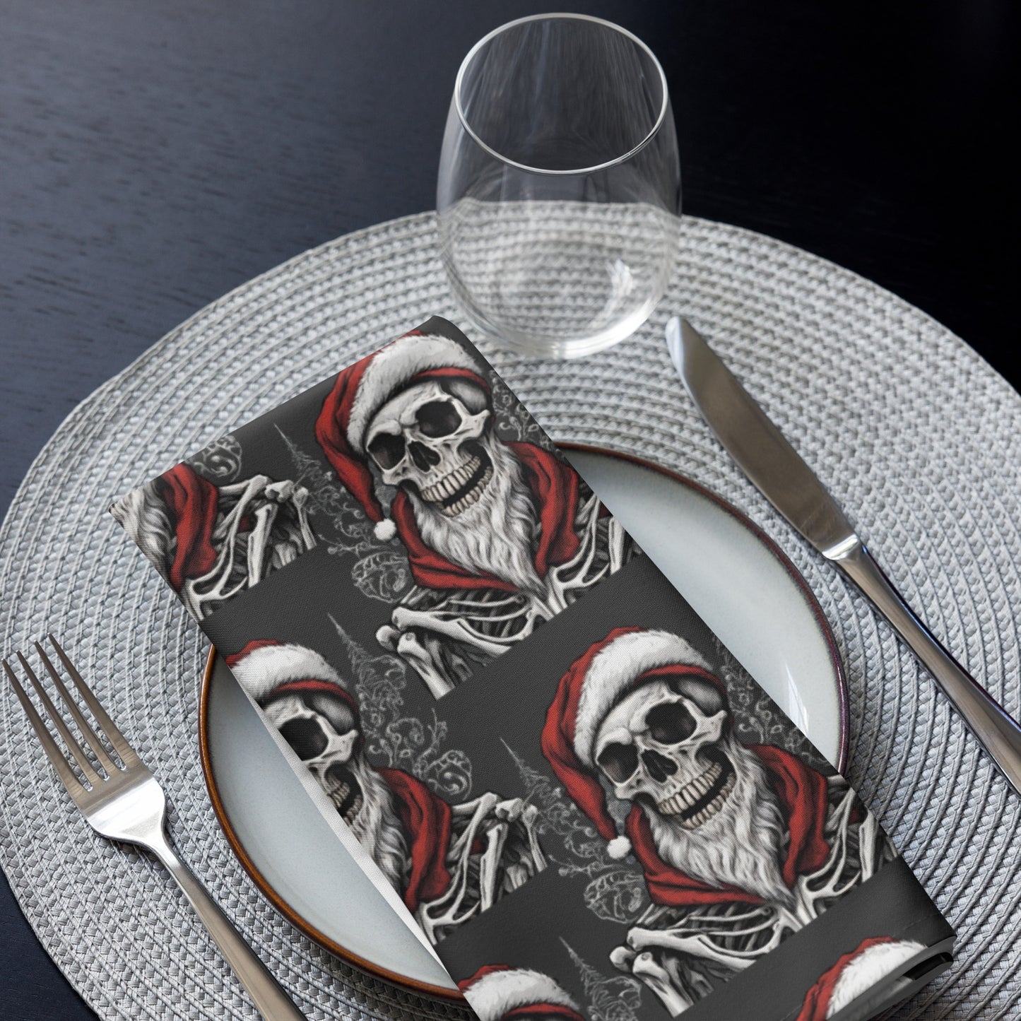 SANTA BEARD B CLOTH NAPKIN SET