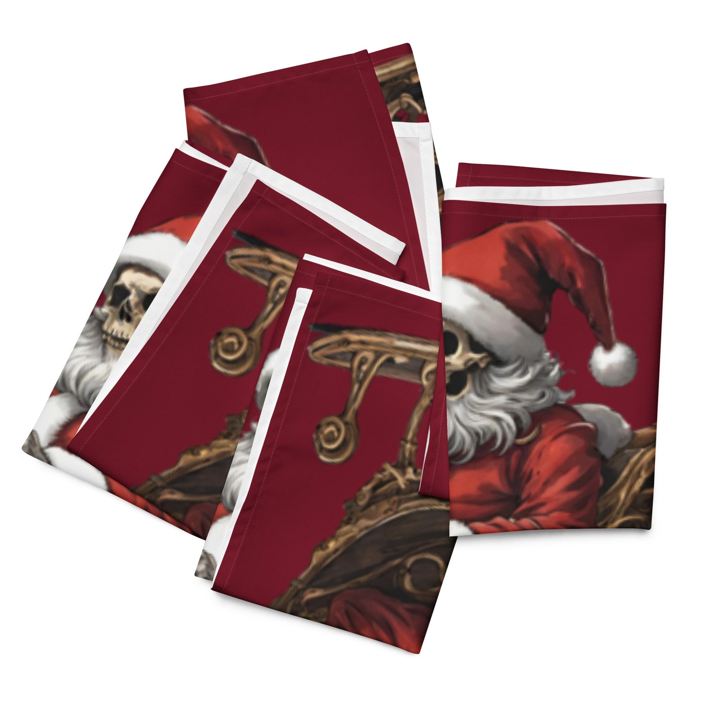SANTA SLEIGH CLOTH NAPKIN SET