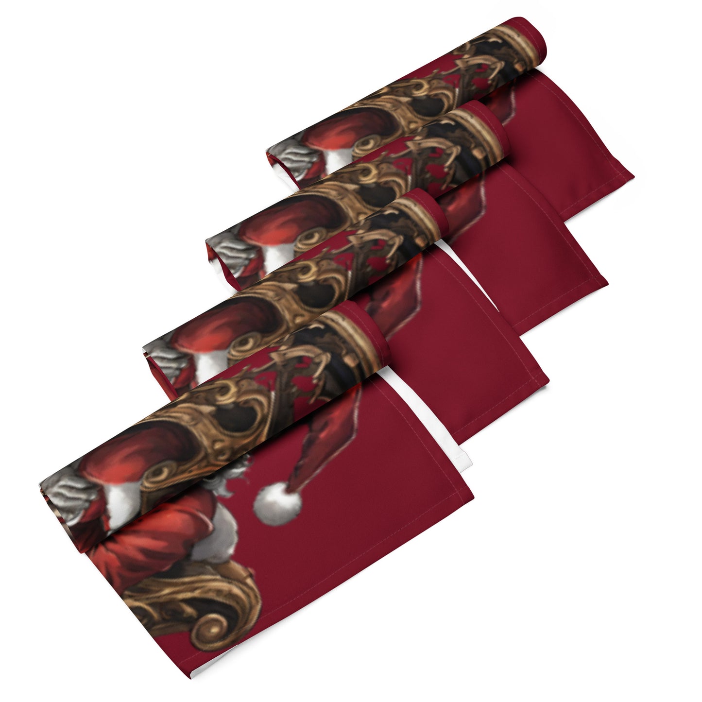 SANTA SLEIGH CLOTH NAPKIN SET