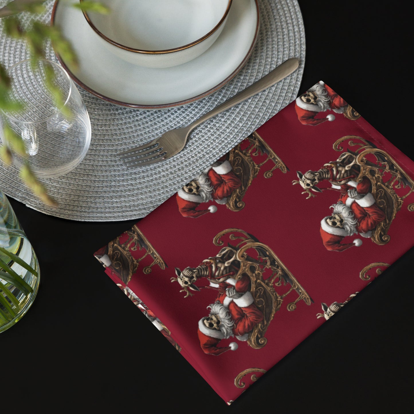 SANTA SLEIGH B CLOTH NAPKIN SET