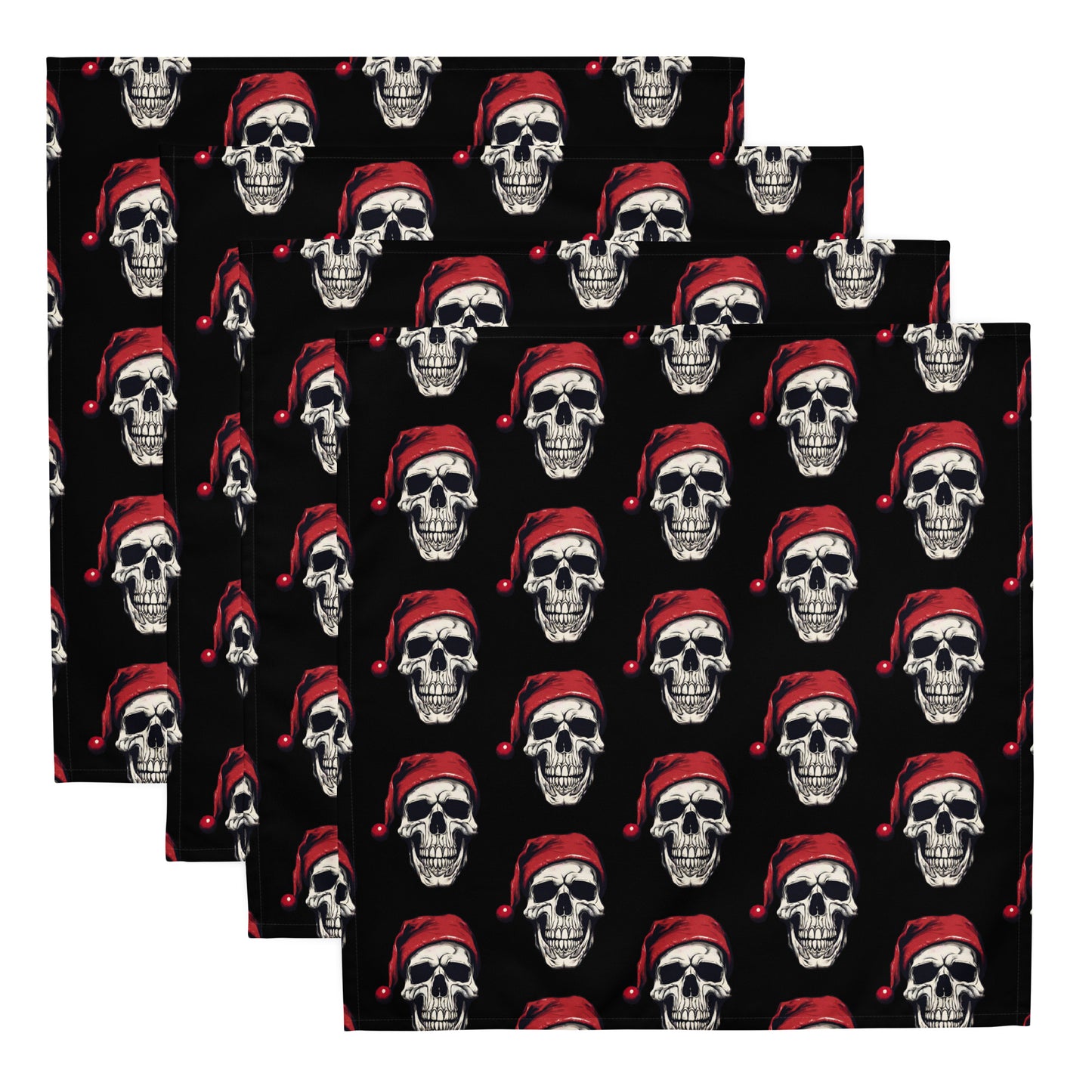SANTA SKULL B CLOTH NAPKIN SET