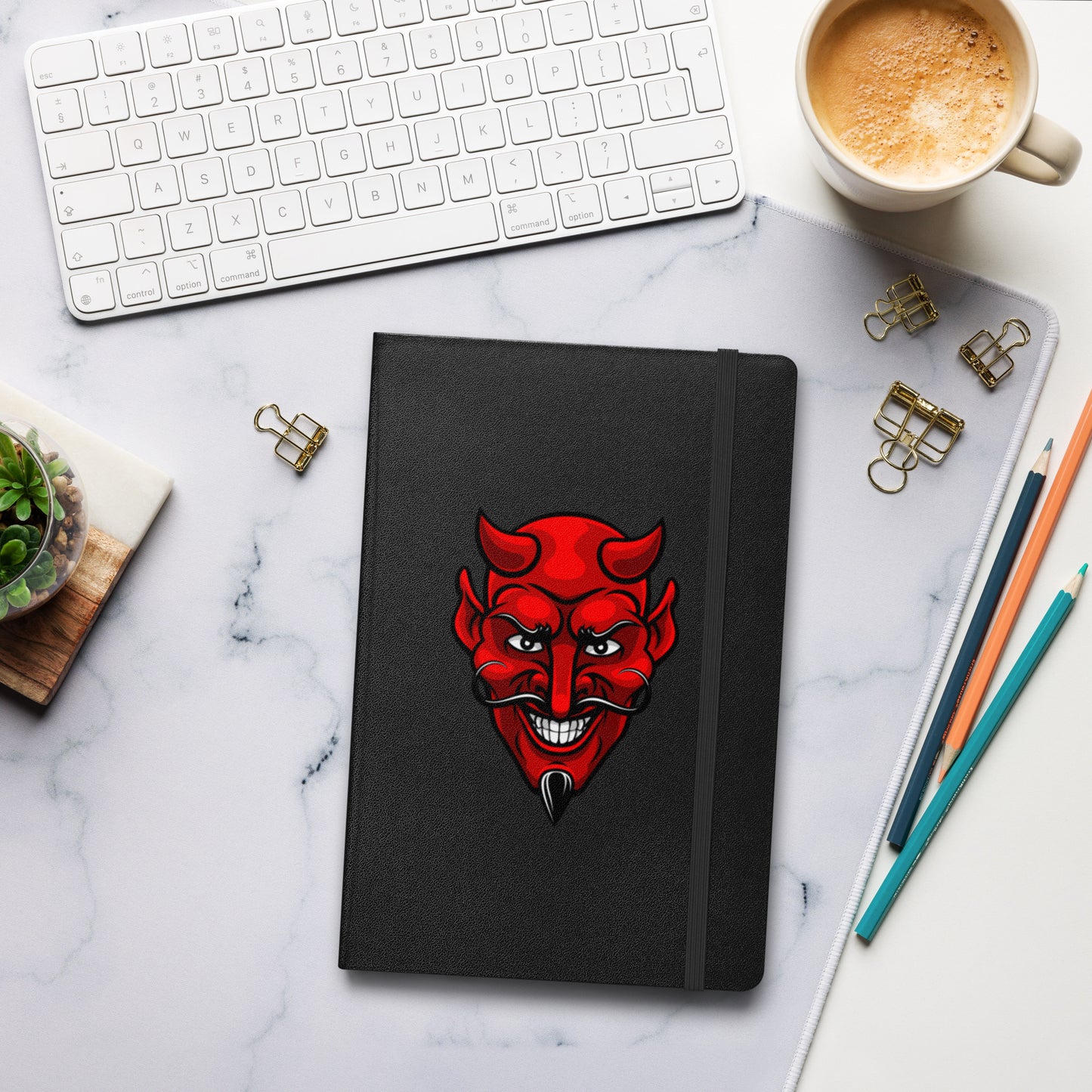 RED DEVIL HARDCOVER BOUND NOTEBOOK