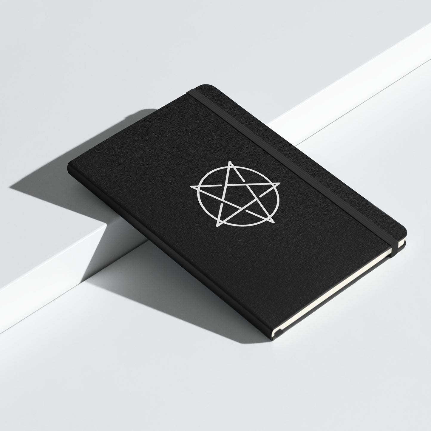 INVERTED PENTAGRAM HARDCOVER BOUND NOTEBOOK