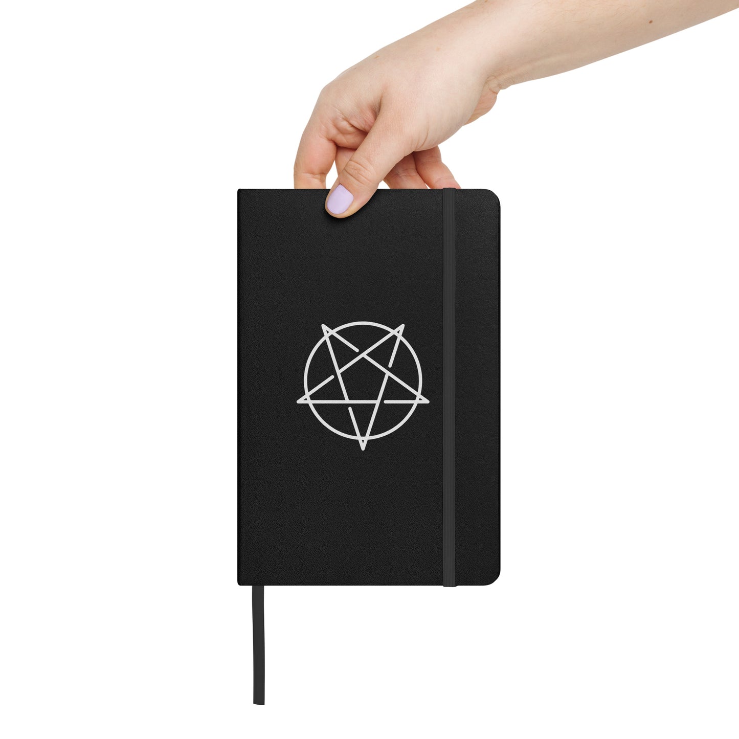 INVERTED PENTAGRAM HARDCOVER BOUND NOTEBOOK