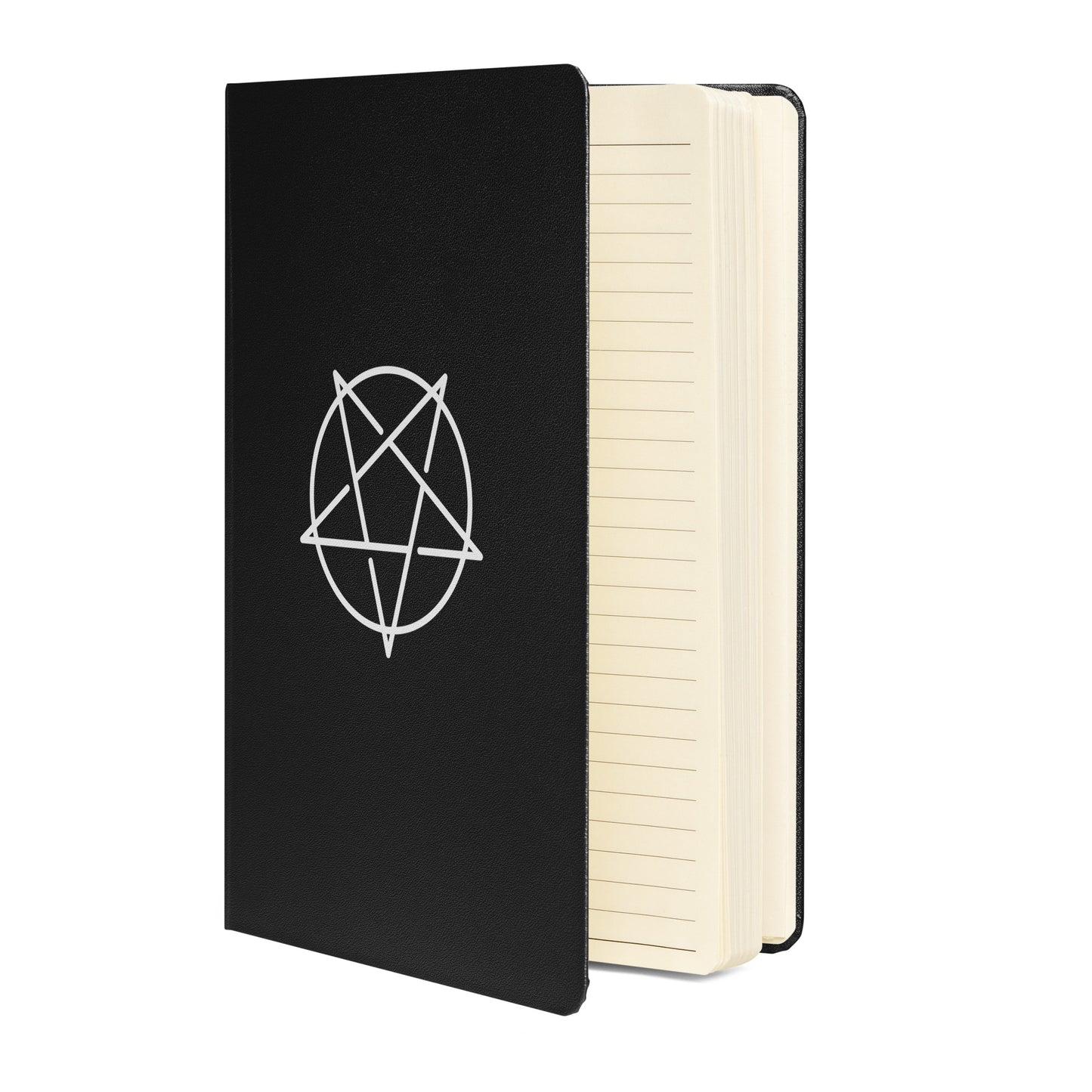 INVERTED PENTAGRAM HARDCOVER BOUND NOTEBOOK