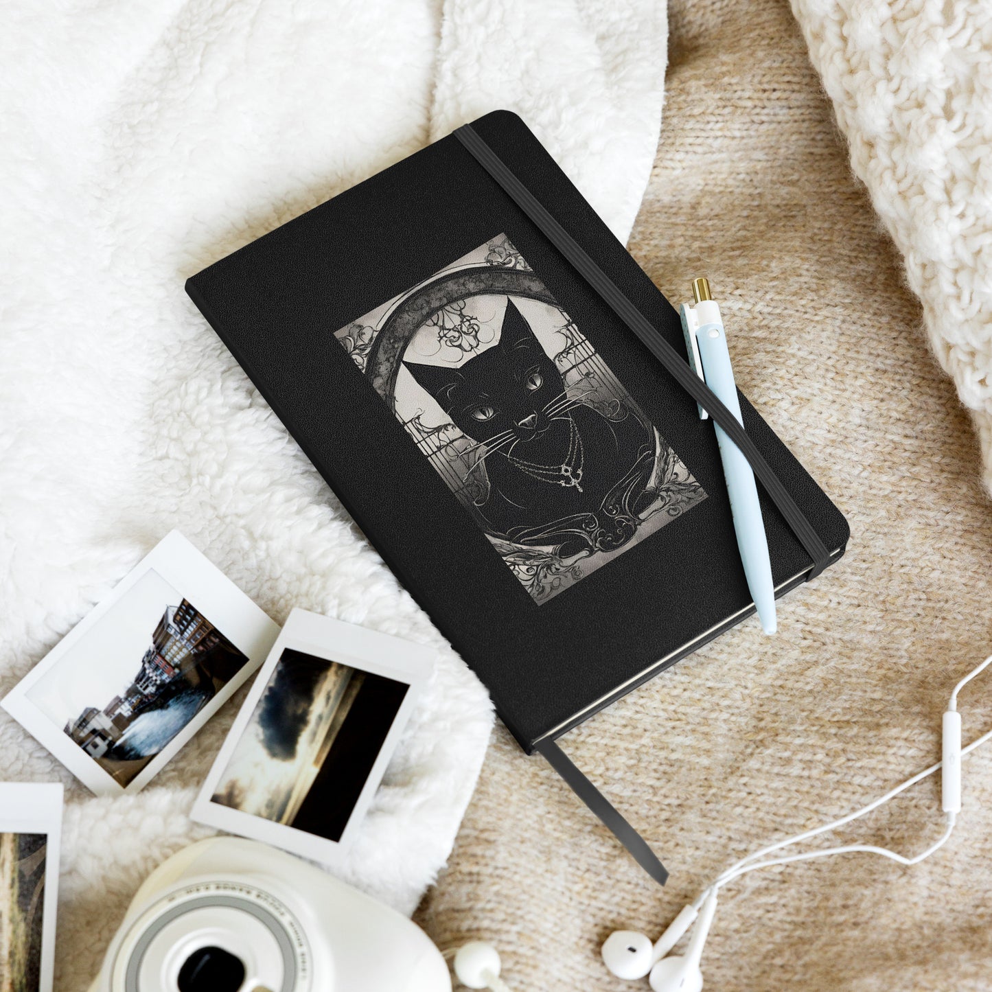 BLACK CAT FEVER HARDCOVER BOUND NOTEBOOK
