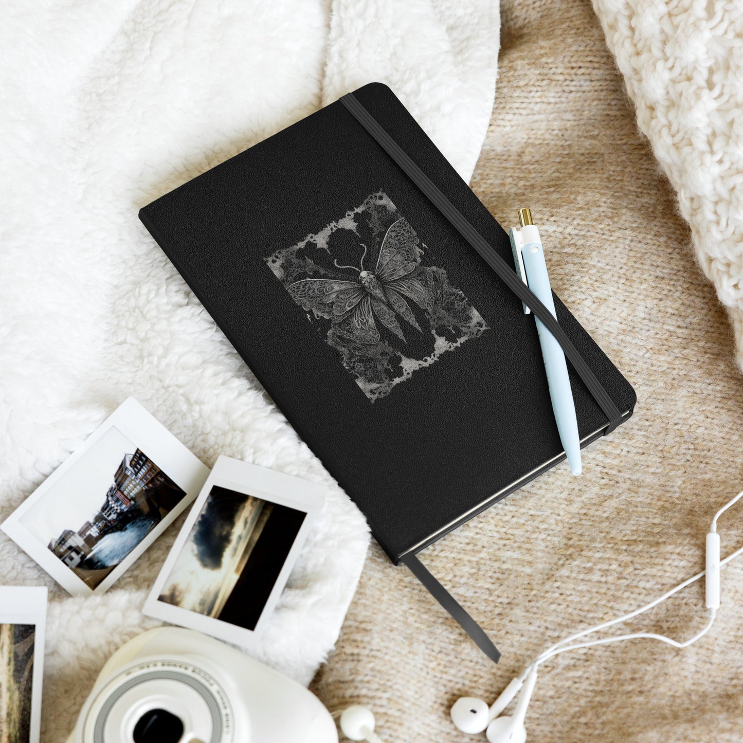 MOTH & LACE HARDCOVER BOUND NOTEBOOK
