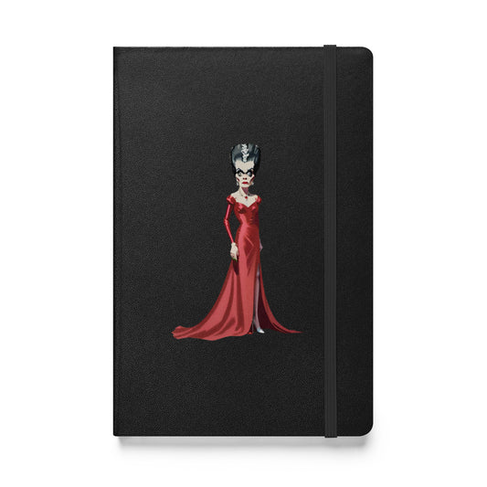 LADY IN RED HARDCOVER BOUND NOTEBOOK