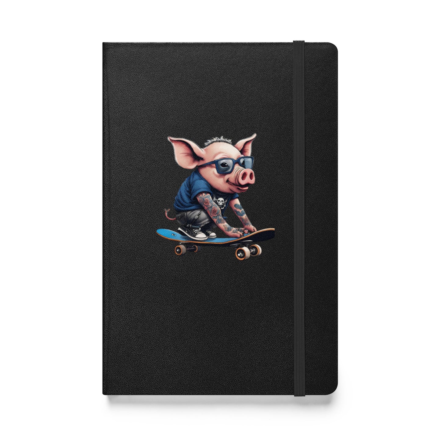 SKATER PUNK PIG HARDCOVER BOUND NOTEBOOK