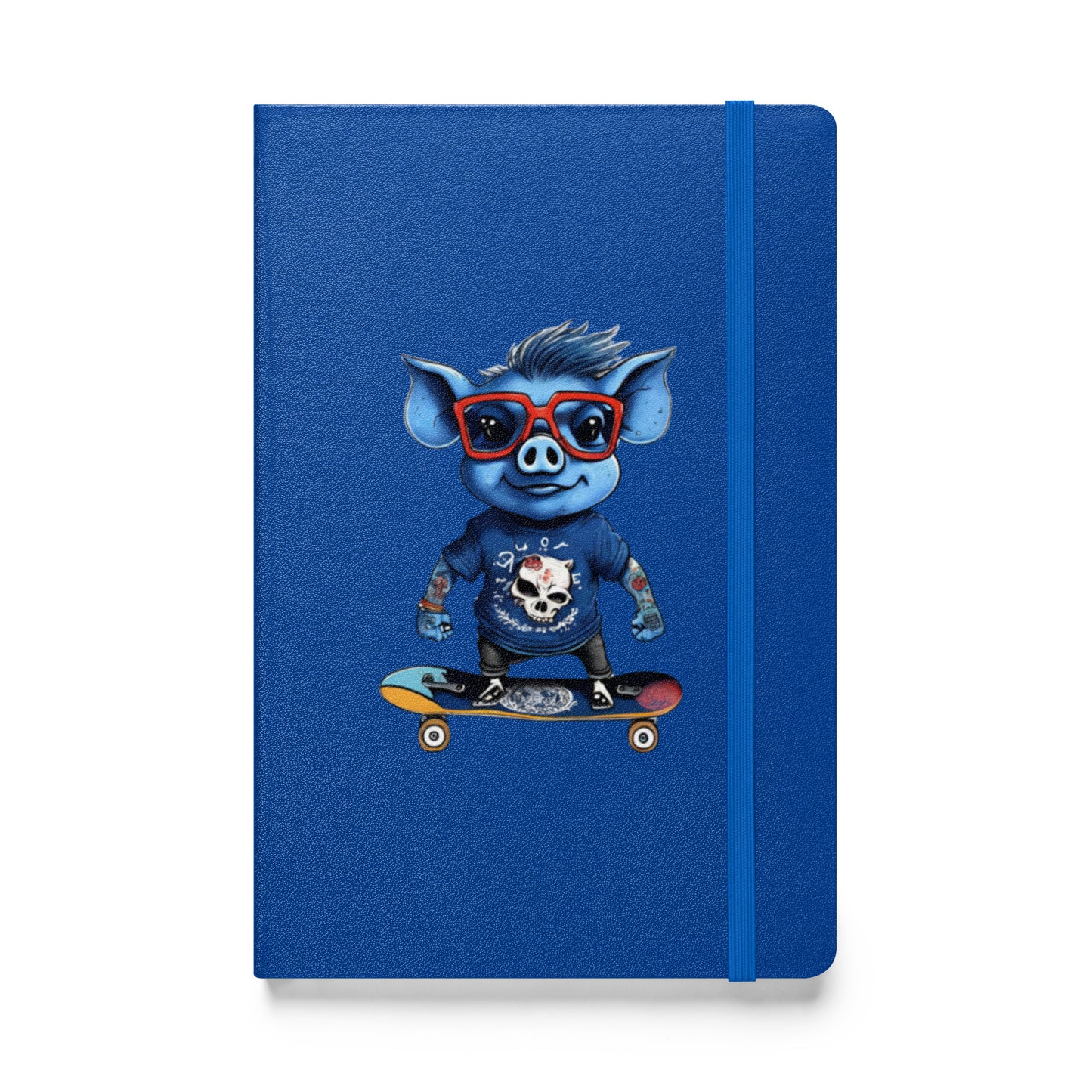 BLUE PIG HARDCOVER BOUND NOTEBOOK