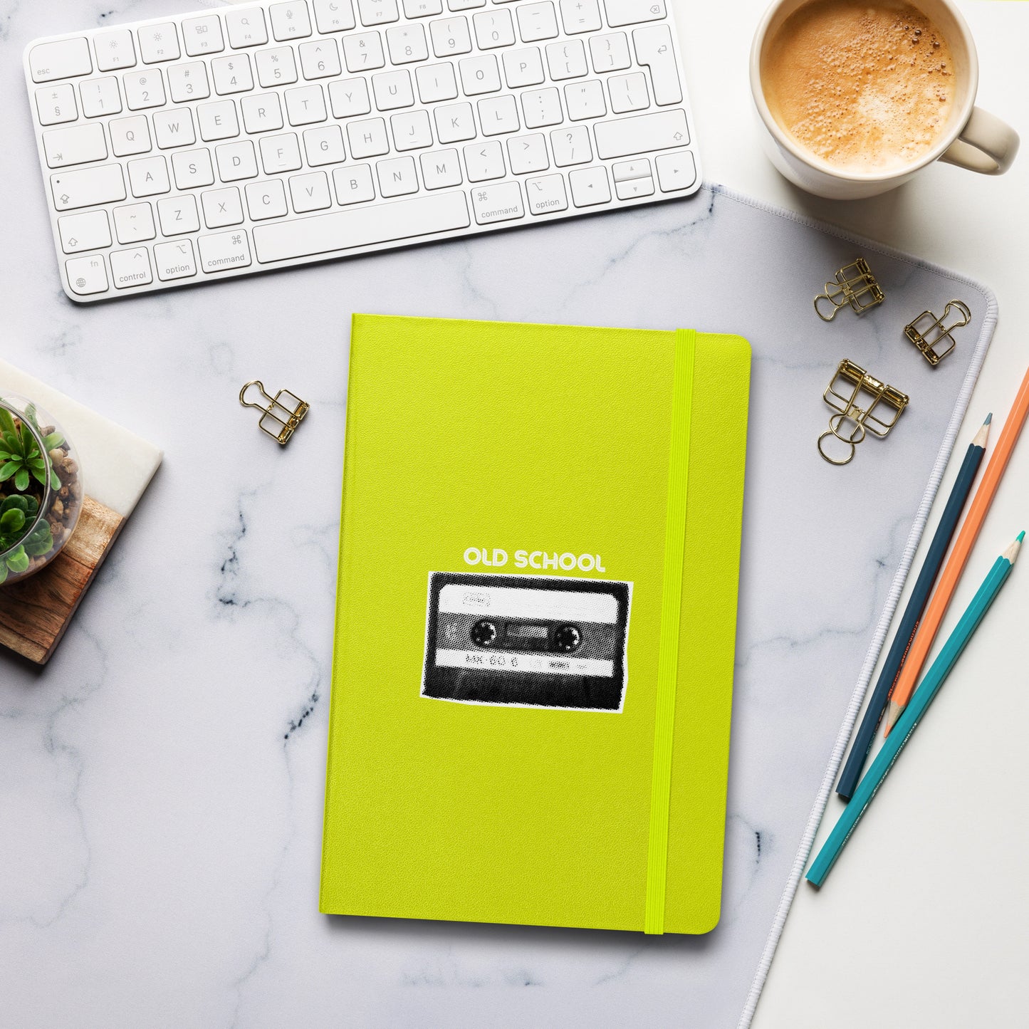 OLD SCHOOL HARDCOVER BOUND NOTEBOOK