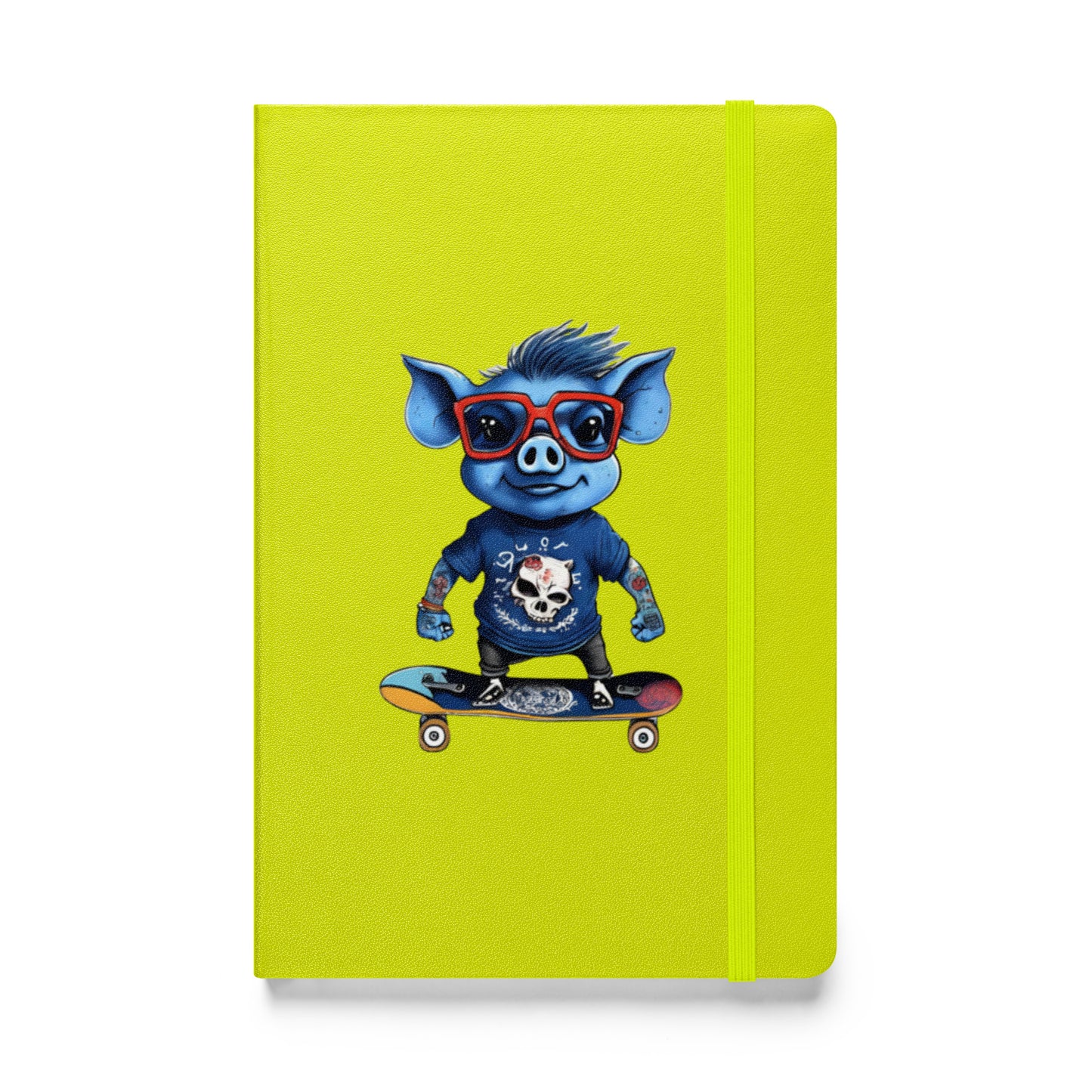 BLUE PIG HARDCOVER BOUND NOTEBOOK
