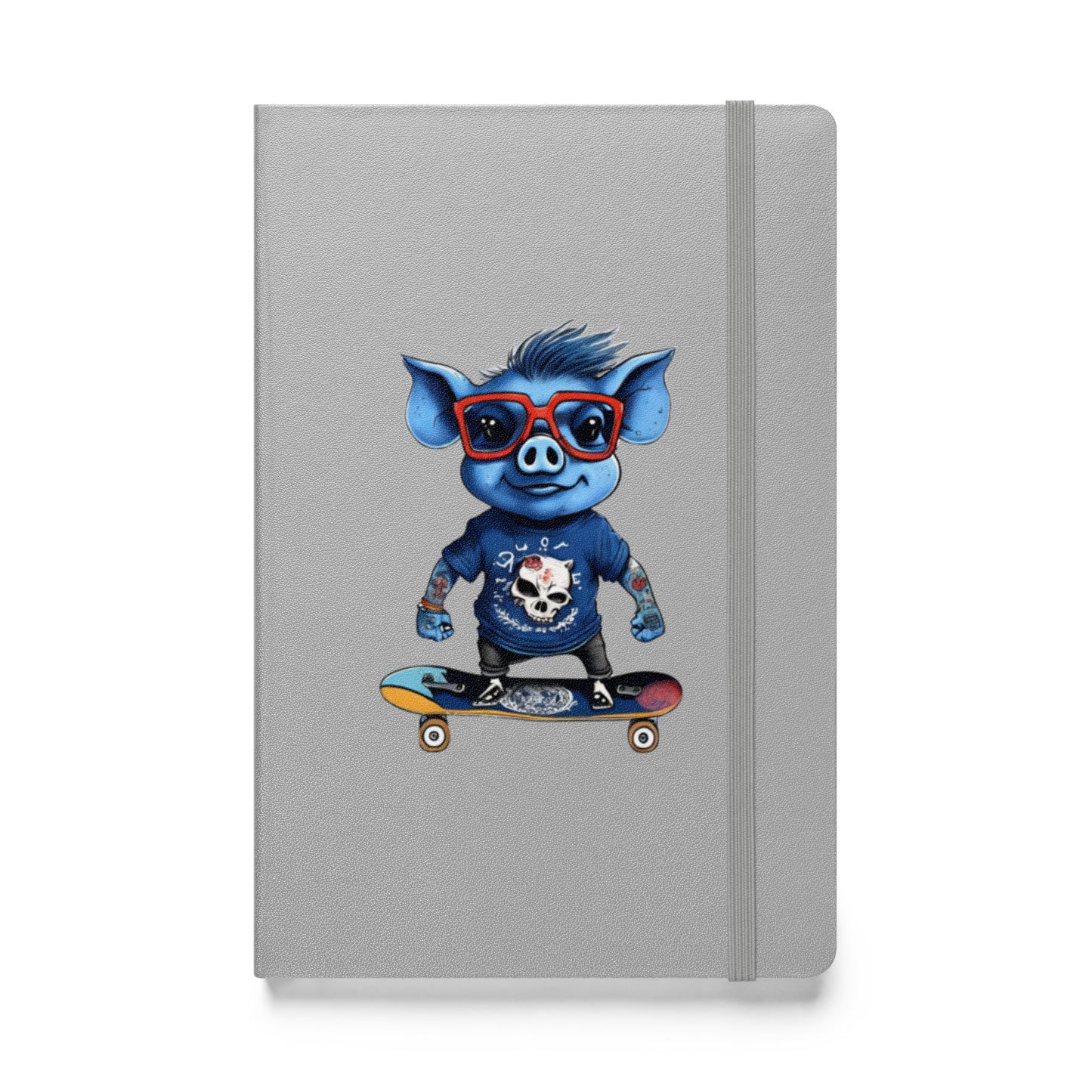 BLUE PIG HARDCOVER BOUND NOTEBOOK