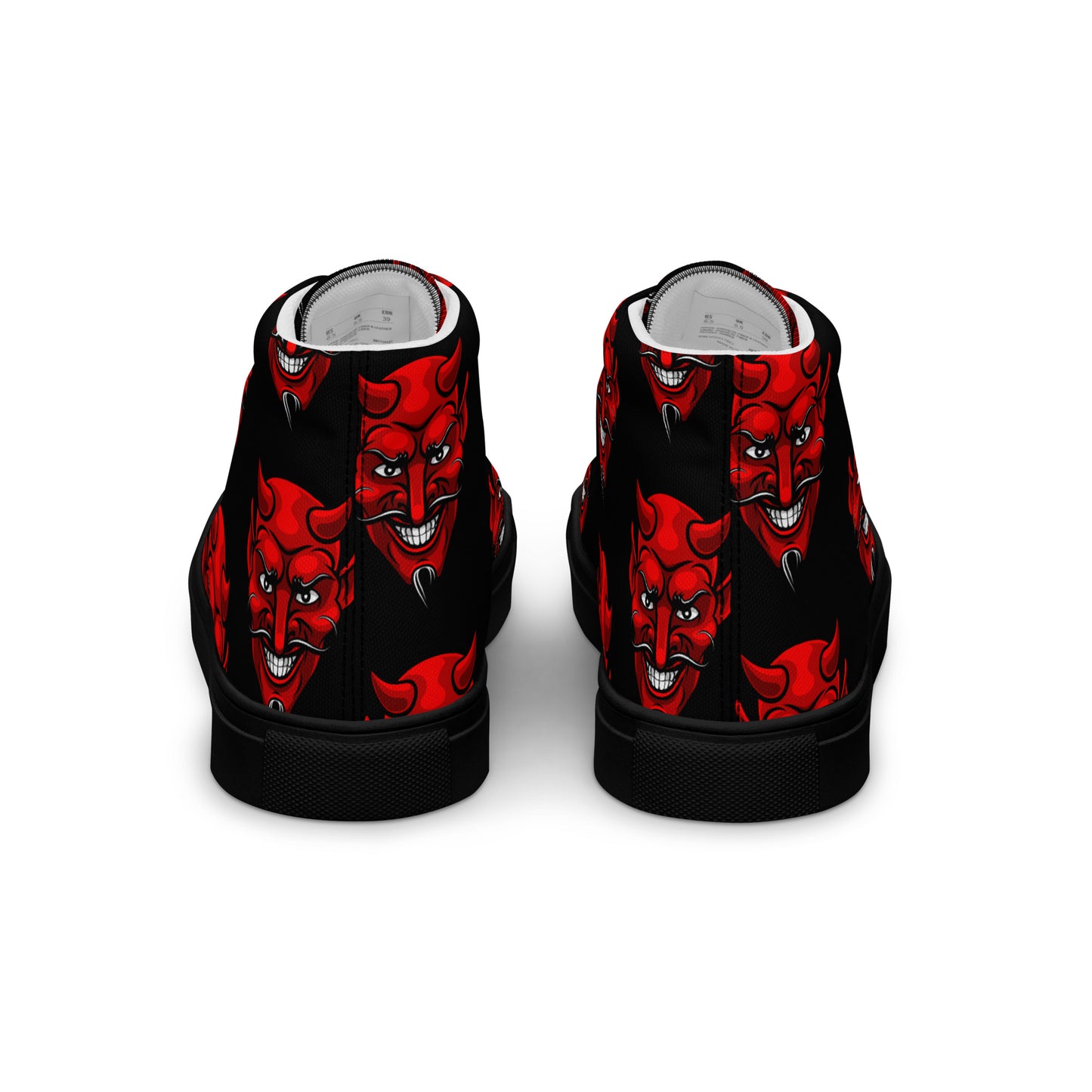 MEN'S RED DEVIL HIGH TOP CANVAS SHOES