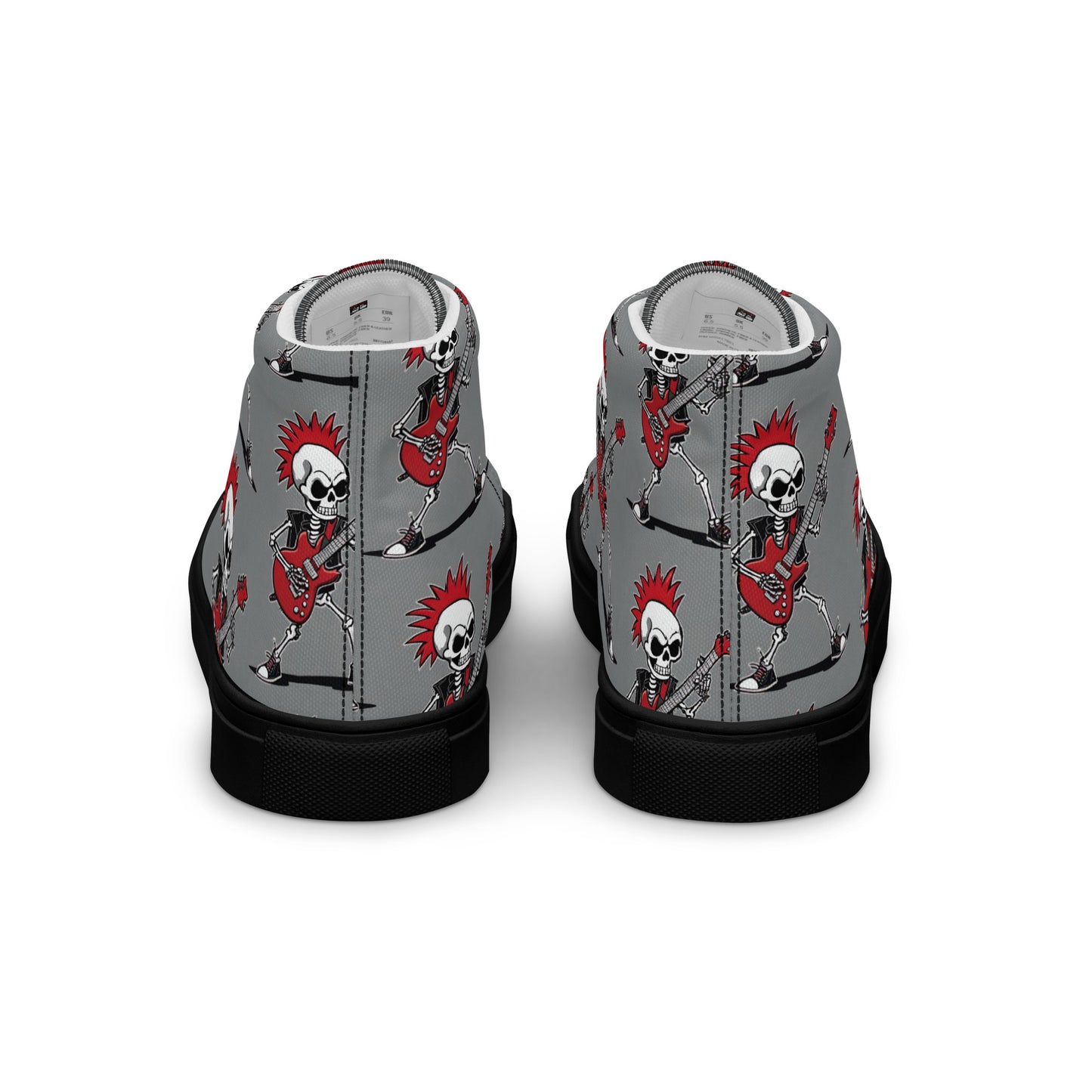 MEN'S RED'S GUITAR HIGH TOP CANVAS SHOES