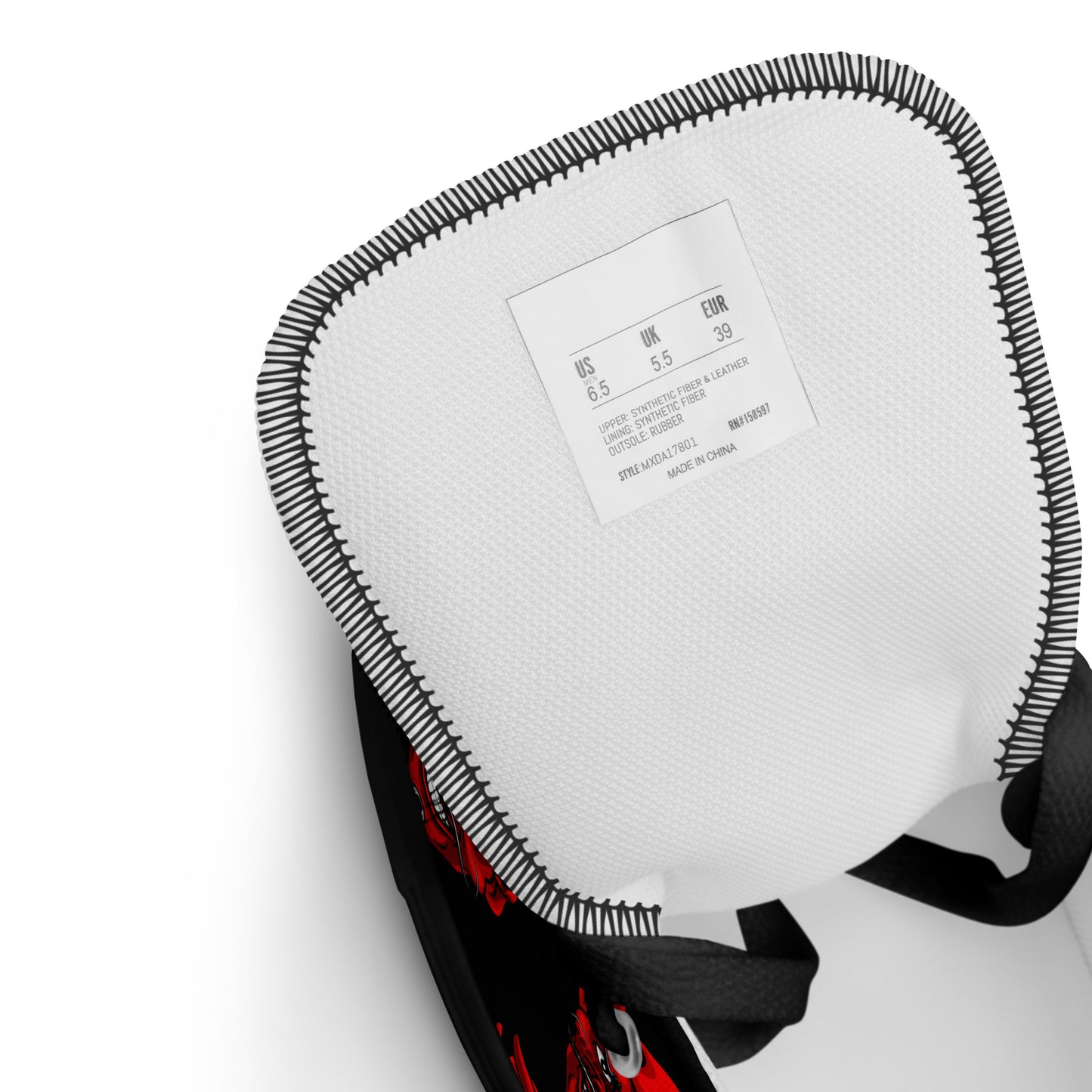 MEN'S RED DEVIL HIGH TOP CANVAS SHOES