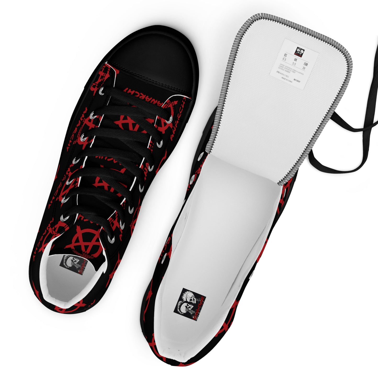 MEN'S ANARCHY HIGH TOP CANVAS SHOES