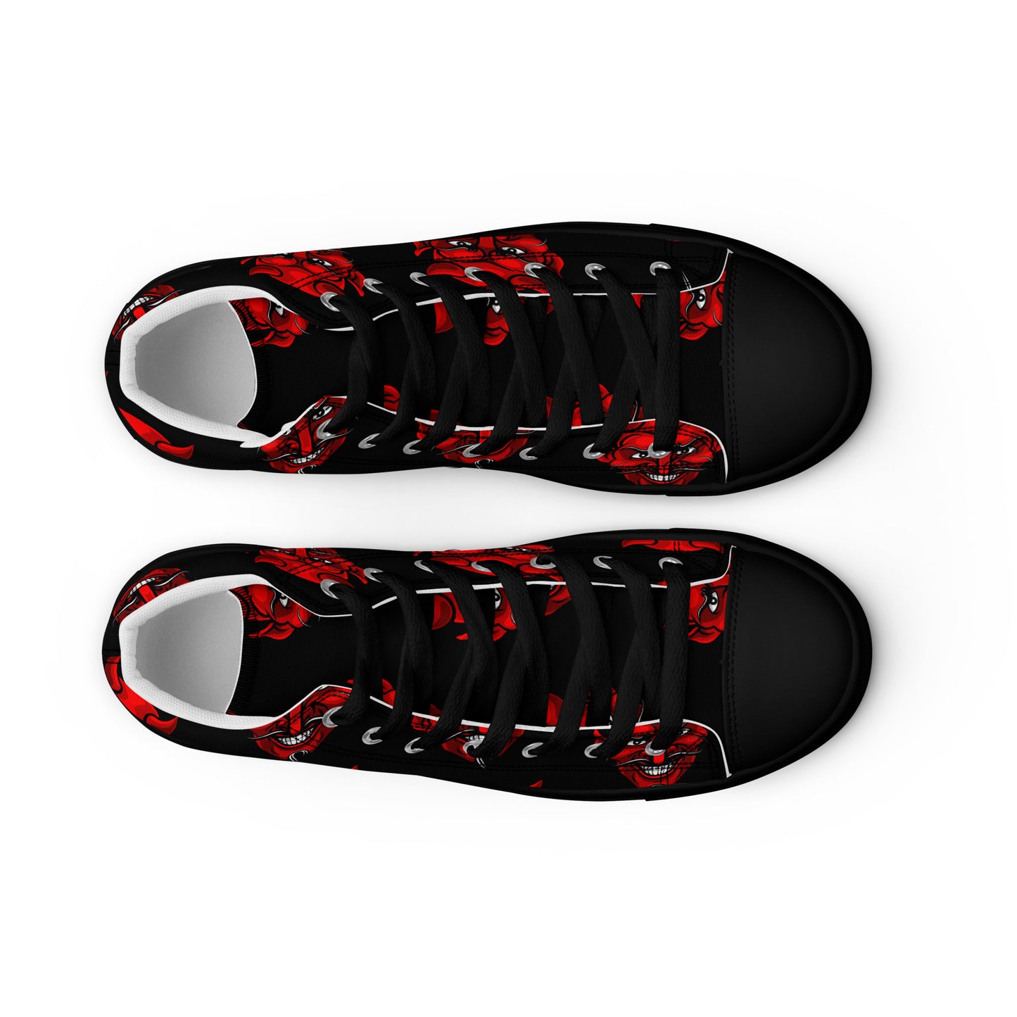 MEN'S RED DEVIL HIGH TOP CANVAS SHOES