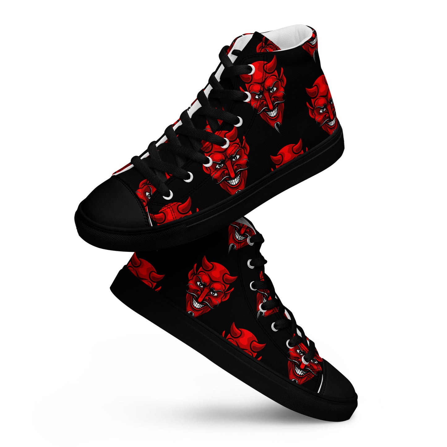 MEN'S RED DEVIL HIGH TOP CANVAS SHOES