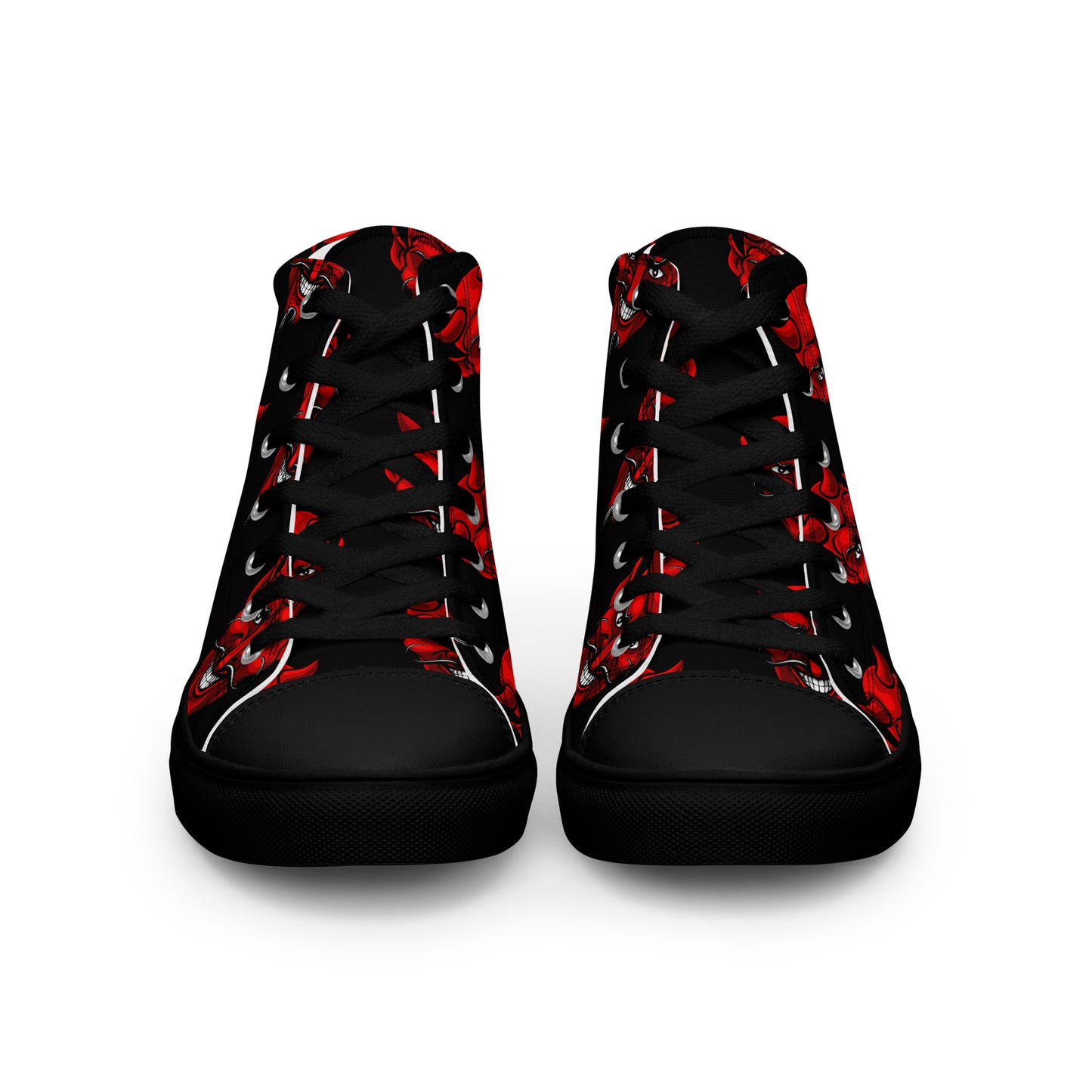 MEN'S RED DEVIL HIGH TOP CANVAS SHOES