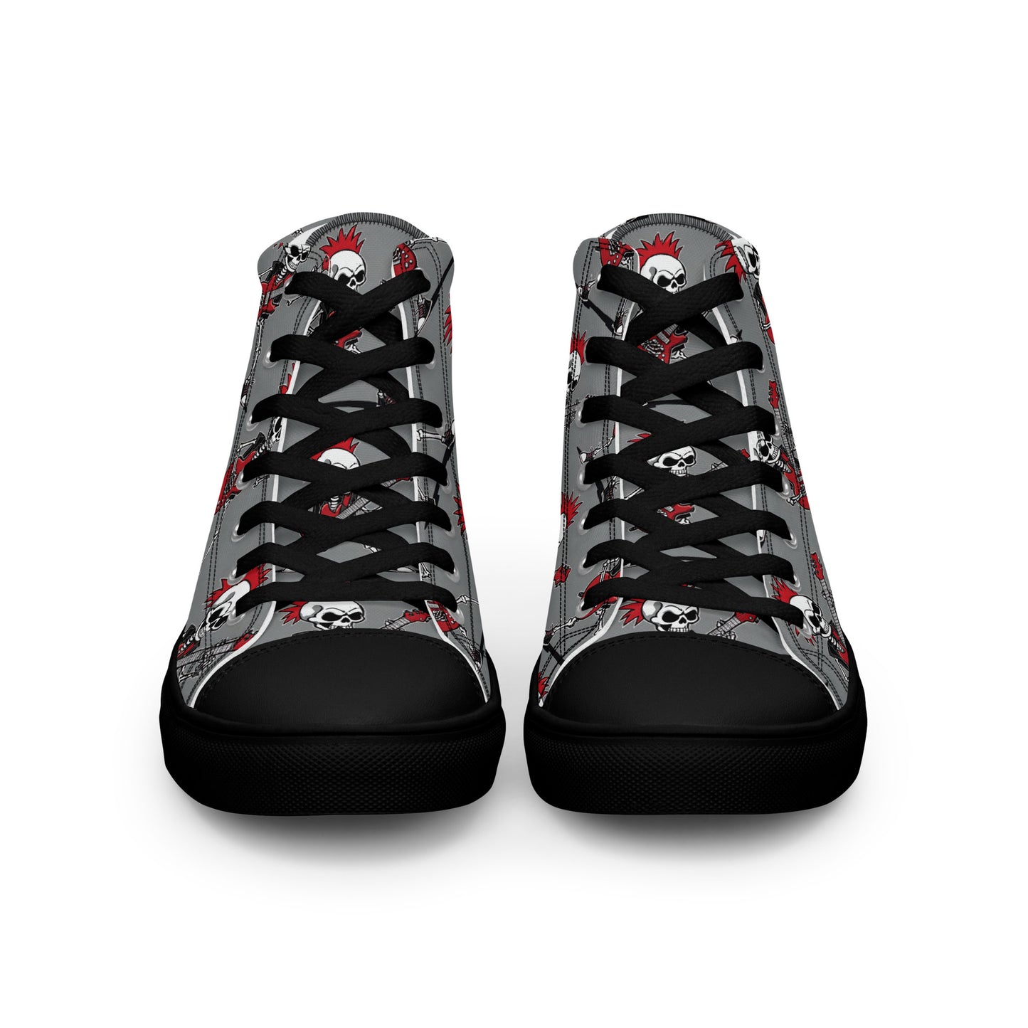 MEN'S RED'S GUITAR HIGH TOP CANVAS SHOES