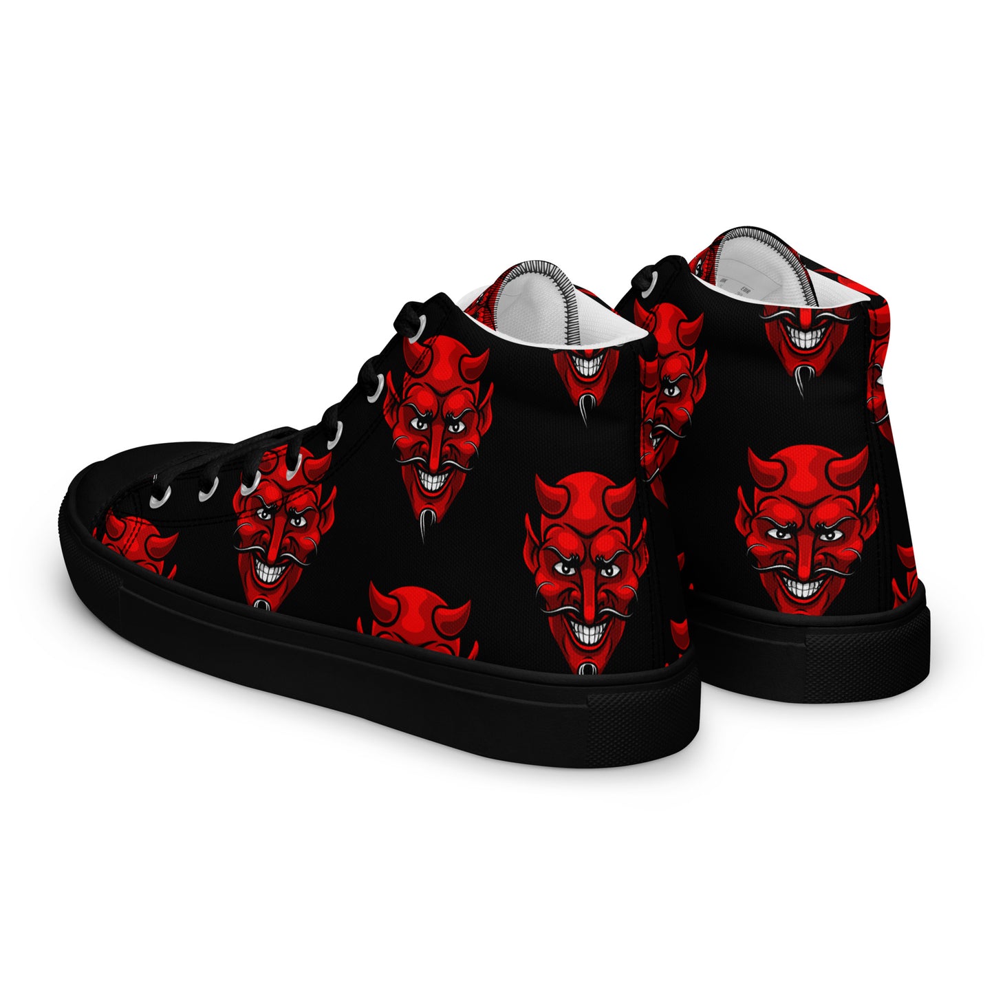 MEN'S RED DEVIL HIGH TOP CANVAS SHOES