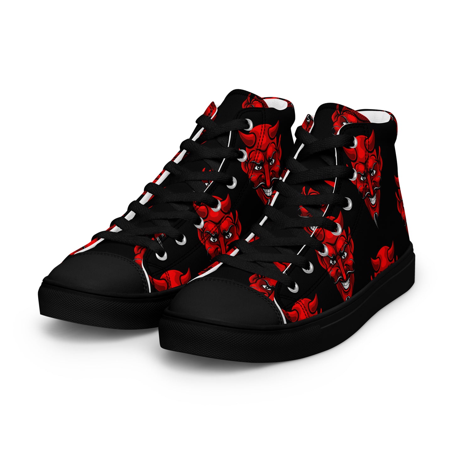 MEN'S RED DEVIL HIGH TOP CANVAS SHOES