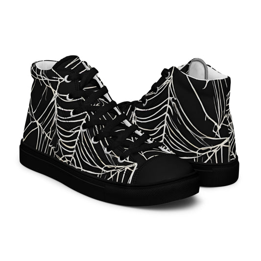 MEN'S WEB OF LIES HIGH TOP CANVAS SHOES