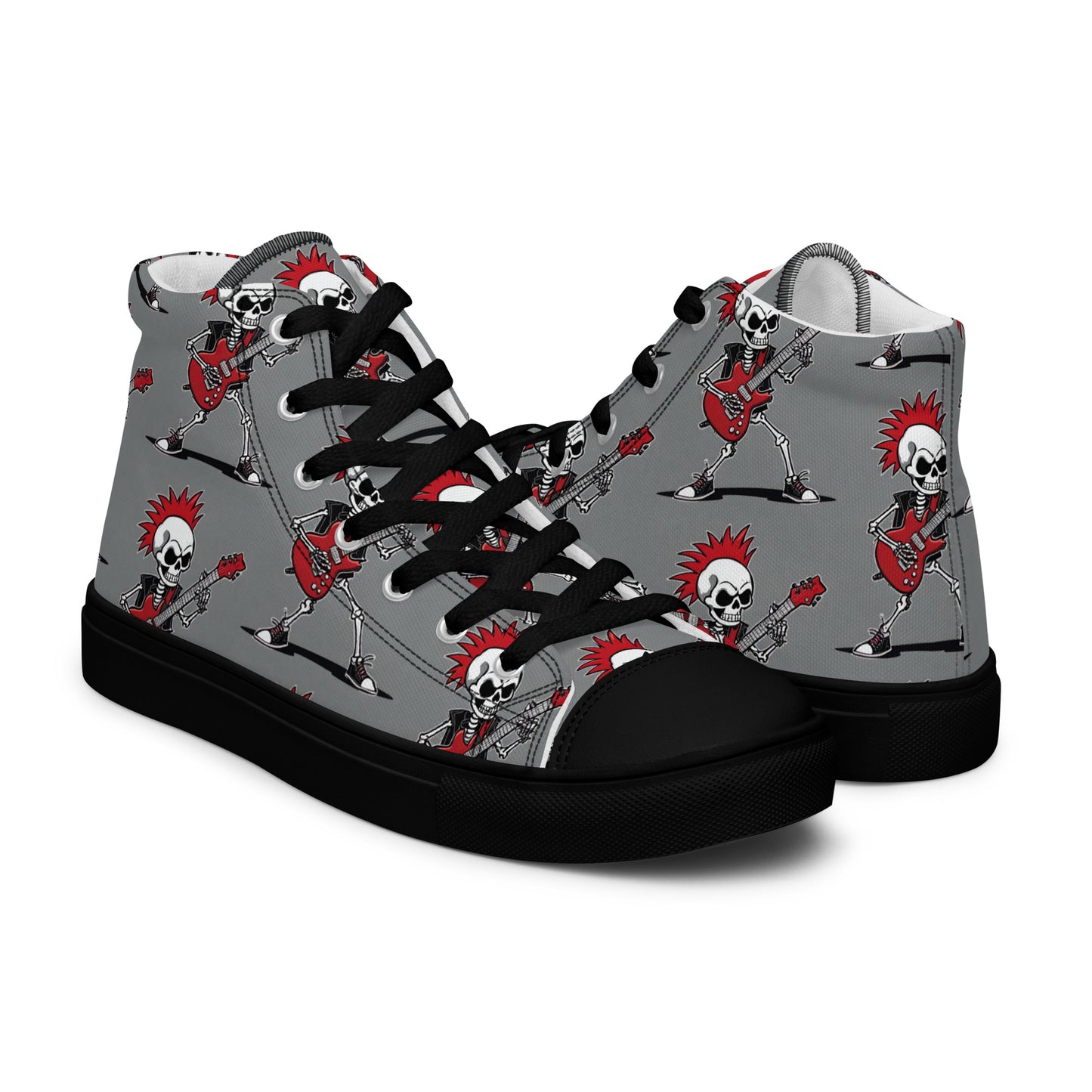 MEN'S RED'S GUITAR HIGH TOP CANVAS SHOES