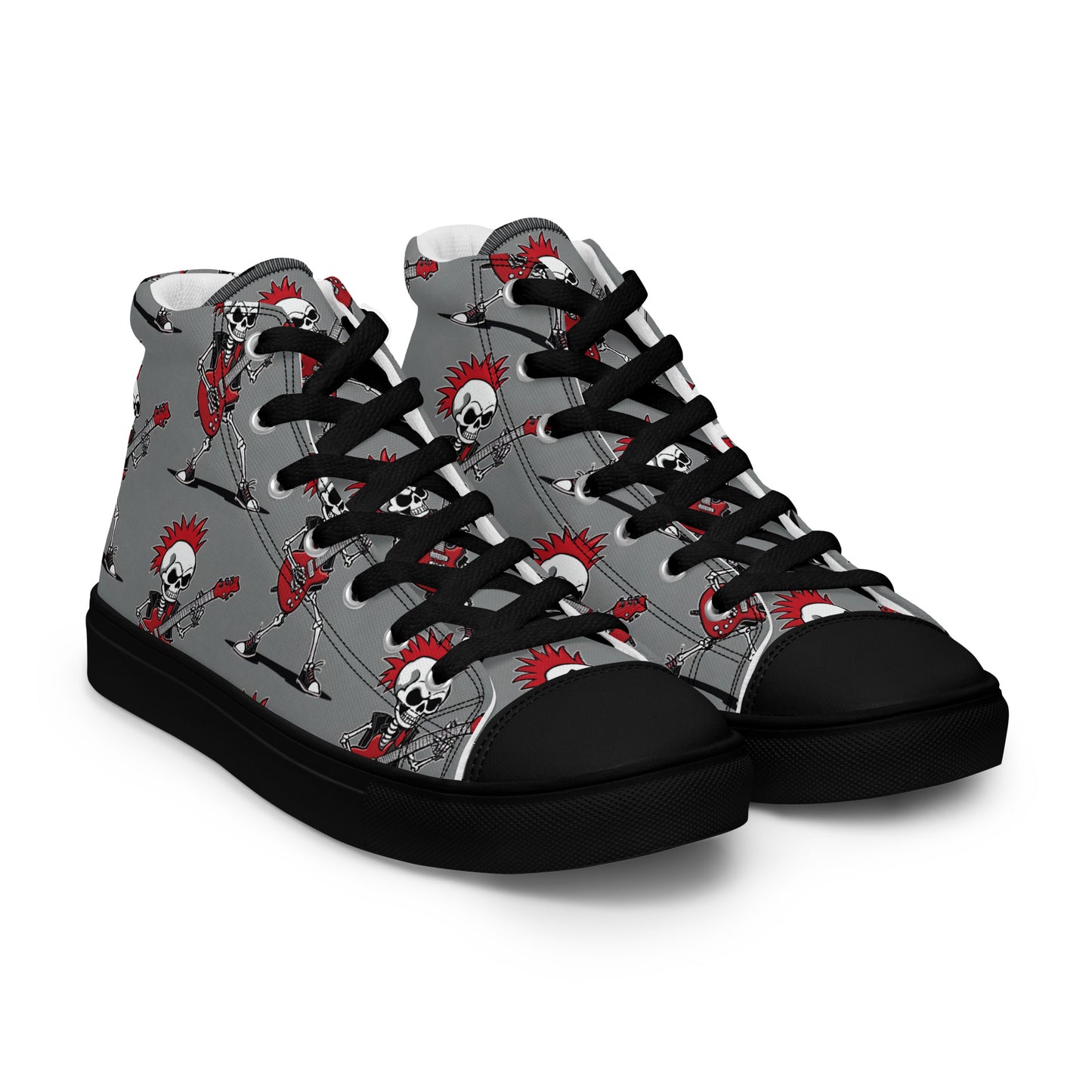 MEN'S RED'S GUITAR HIGH TOP CANVAS SHOES