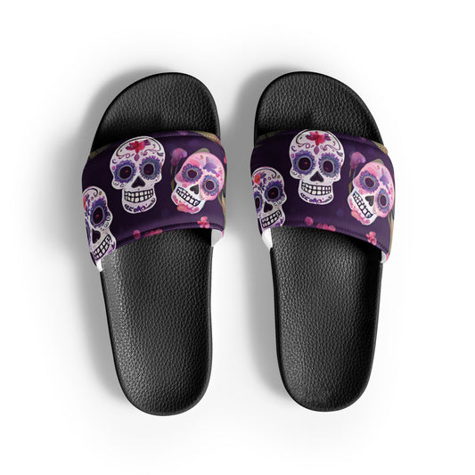 FOUR TROPICAL SKULLS MEN'S SLIDES