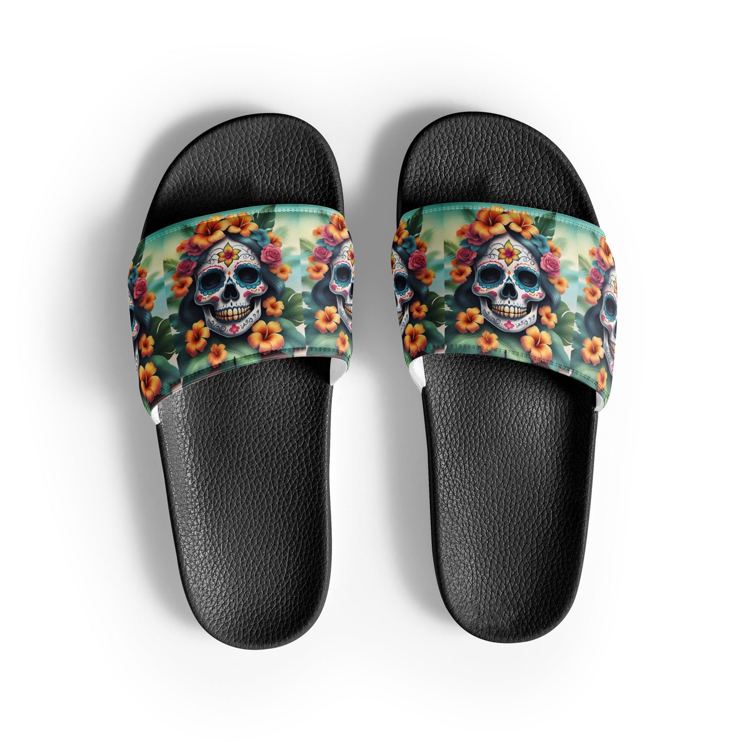 LADY SUGAR SKULL MEN'S SLIDES