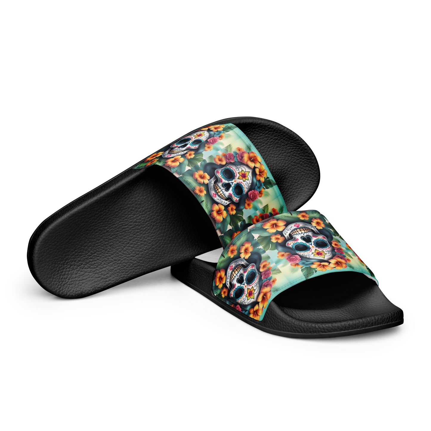 LADY SUGAR SKULL MEN'S SLIDES